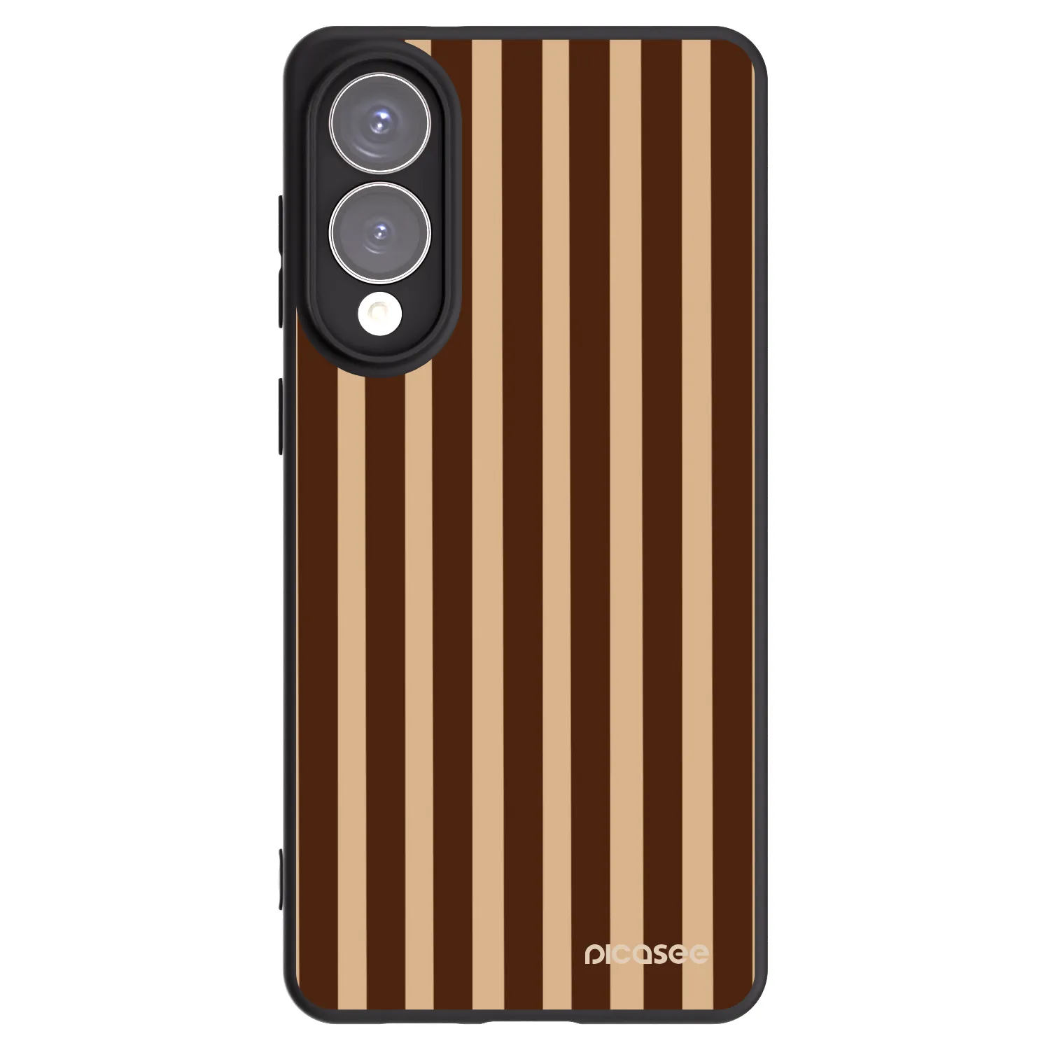 Picasee silikonski črni ovitek za Samsung Galaxy S25 Edge 5G - Brown lines