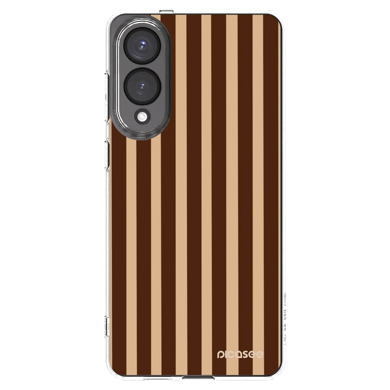 Picasee silikonski prozorni ovitek za Samsung Galaxy S25 Edge 5G - Brown lines