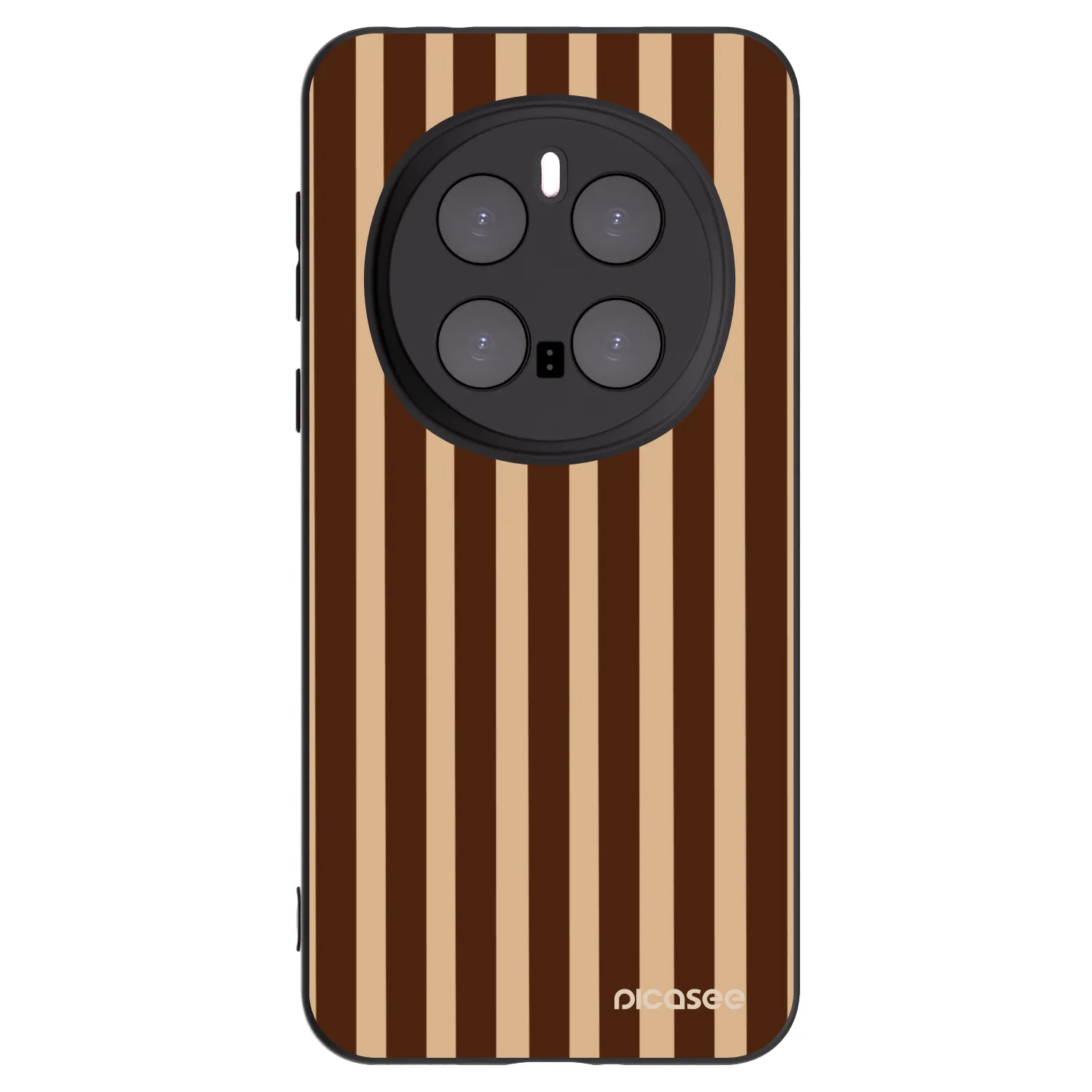 Picasee silikonski črni ovitek za Honor Magic7 Pro 5G - Brown lines