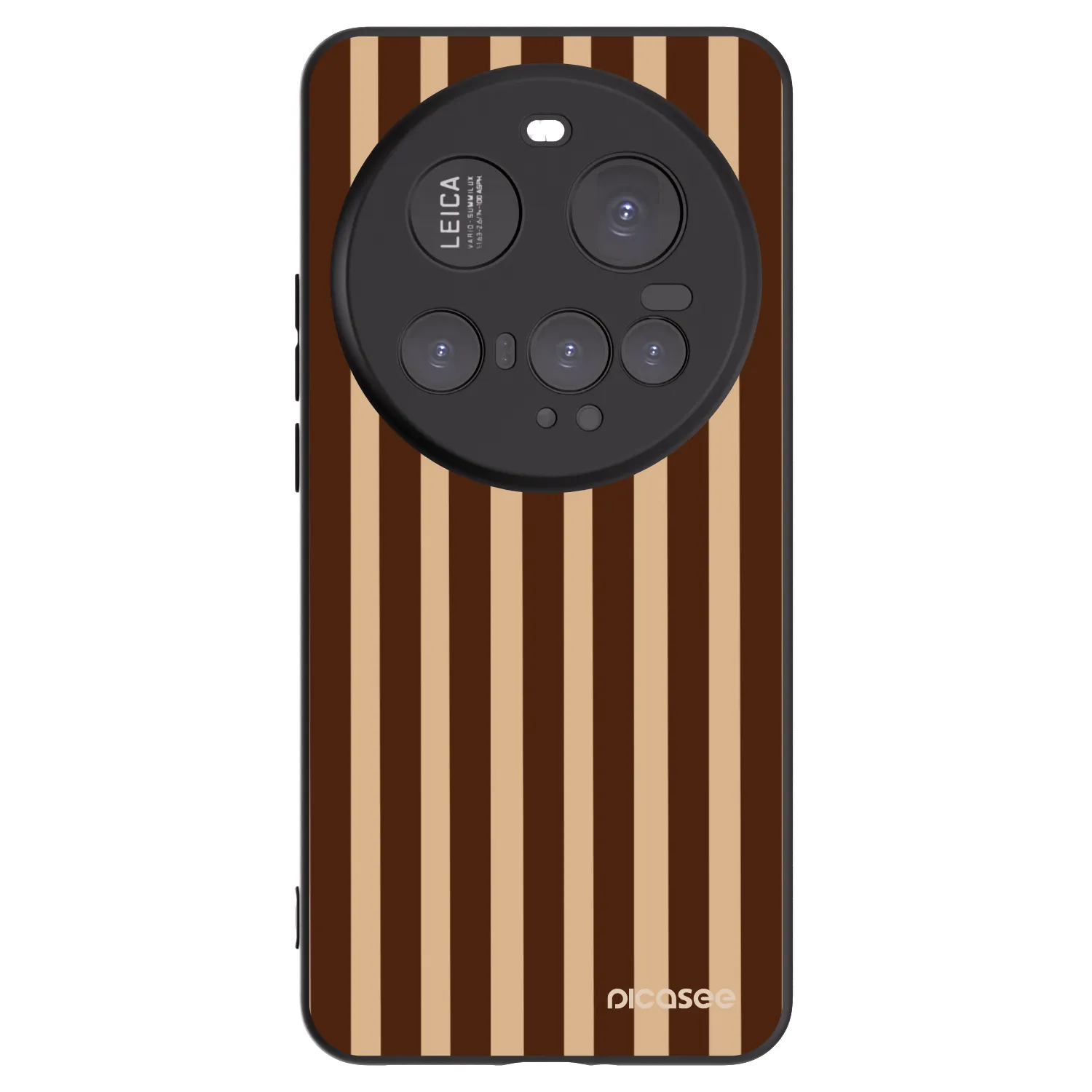 Picasee silikonski črni ovitek za Xiaomi 15 Ultra - Brown lines