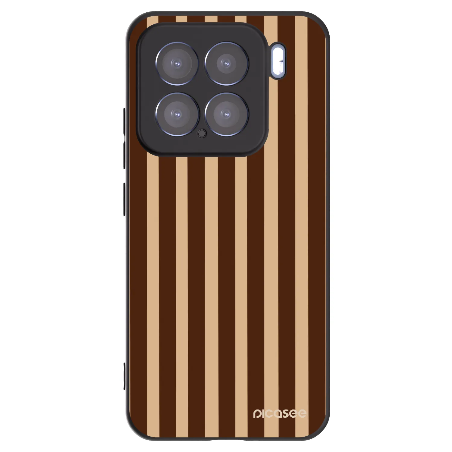 Picasee silikonski črni ovitek za Xiaomi 15 - Brown lines