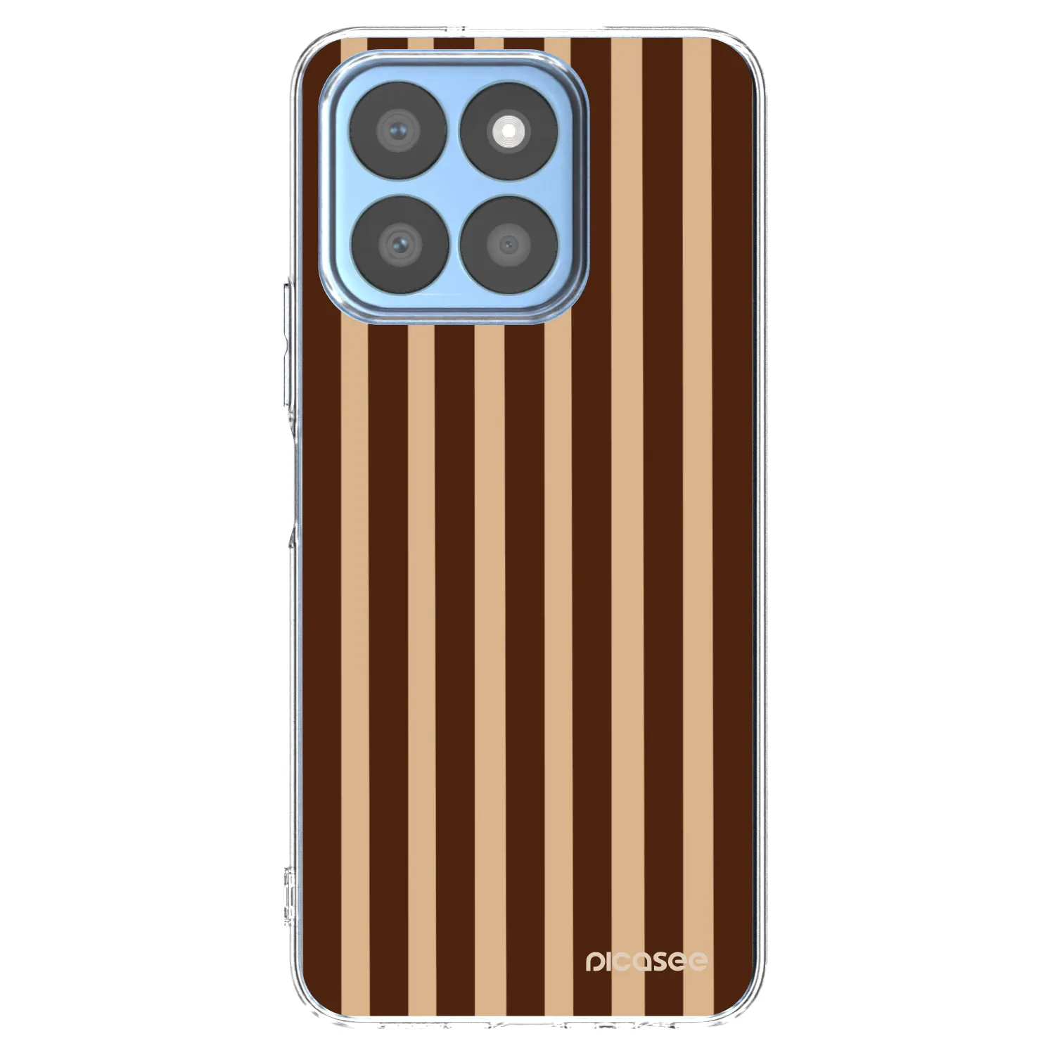 Picasee silikonski prozorni ovitek za Honor X8c - Brown lines