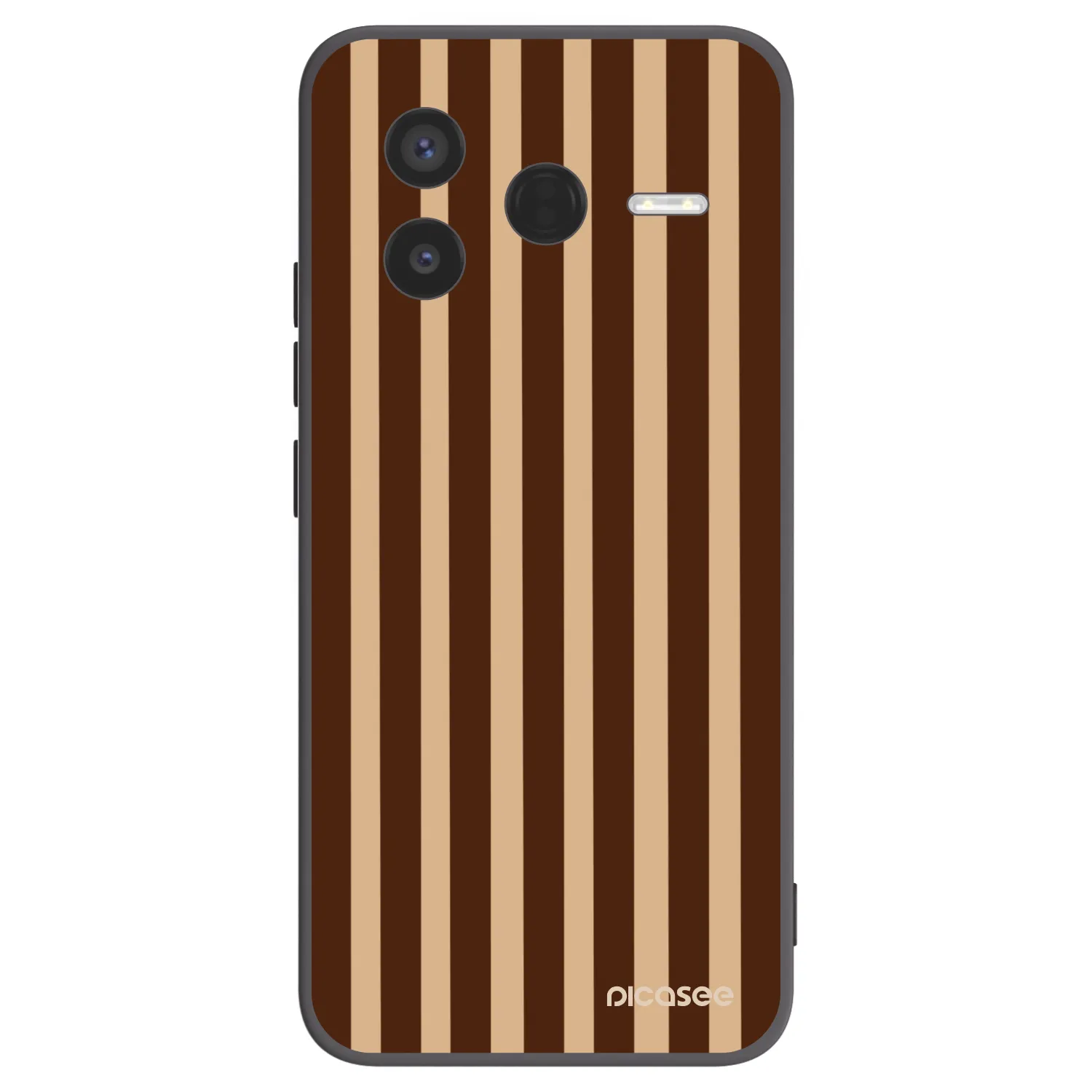 Picasee silikonski črni ovitek za Xiaomi Poco F7 Pro 5G - Brown lines