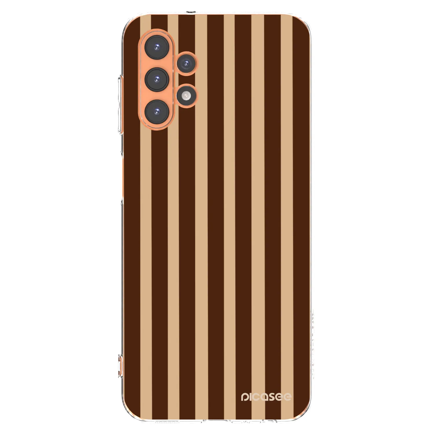 Picasee silikonski prozorni ovitek za Samsung Galaxy A13 5G - Brown lines
