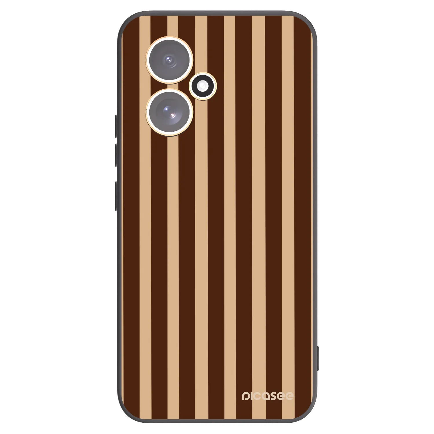 Picasee silikonski črni ovitek za Honor 400 5G - Brown lines
