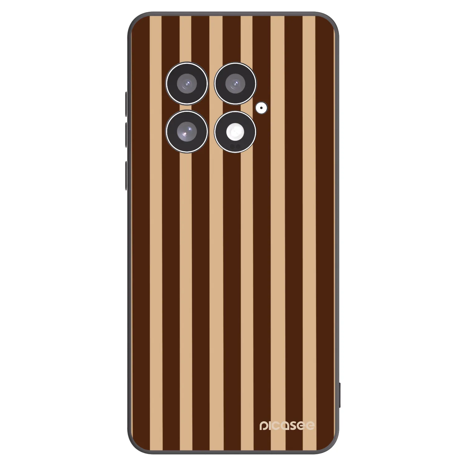 Picasee silikonski črni ovitek za OnePlus 13 5G - Brown lines