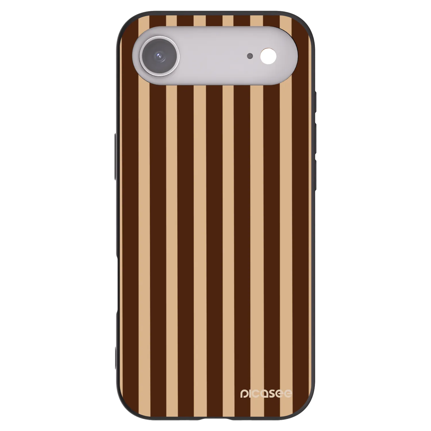 Picasee silikonski črni ovitek za Apple iPhone Air - Brown lines