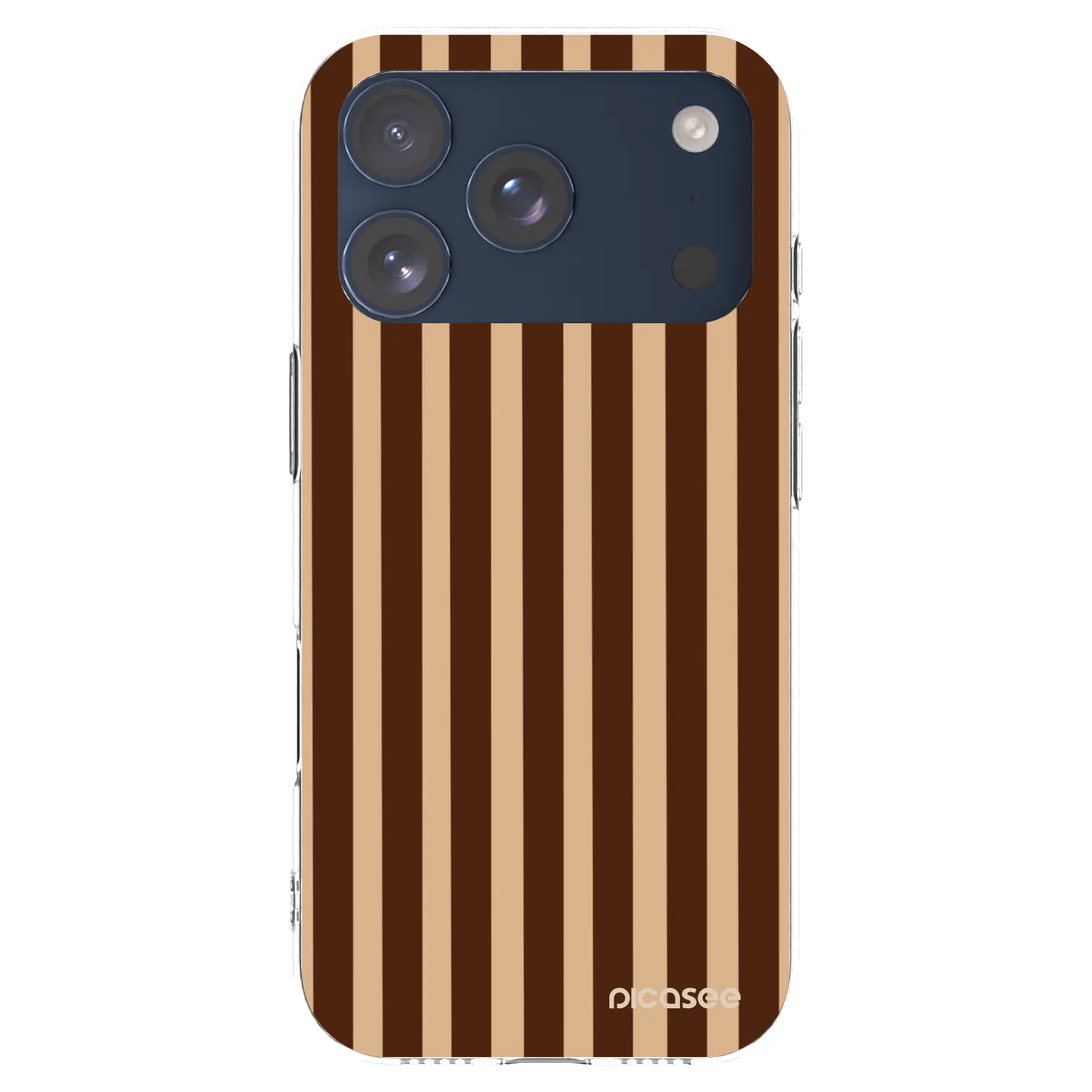 Picasee silikonski prozorni ovitek za Apple iPhone 17 Pro - Brown lines
