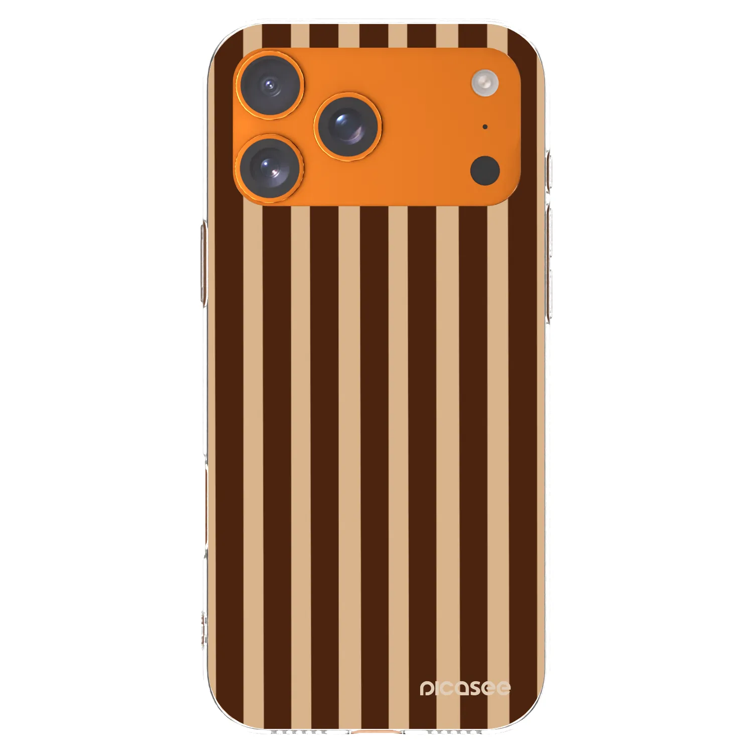 Picasee silikonski prozorni ovitek za Apple iPhone 17 Pro Max - Brown lines