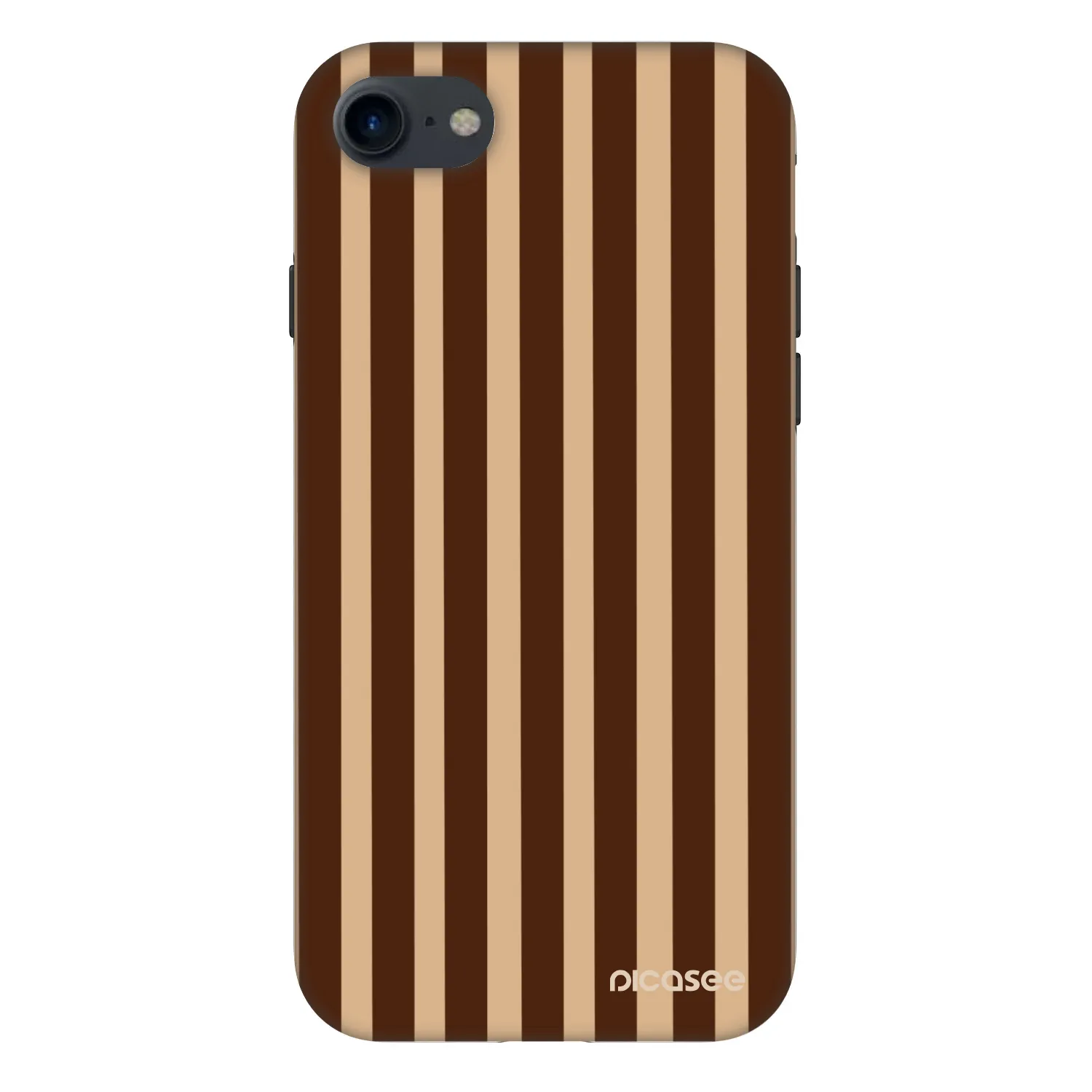 Picasee Fashion Case za Apple iPhone SE 2020 - Brown lines