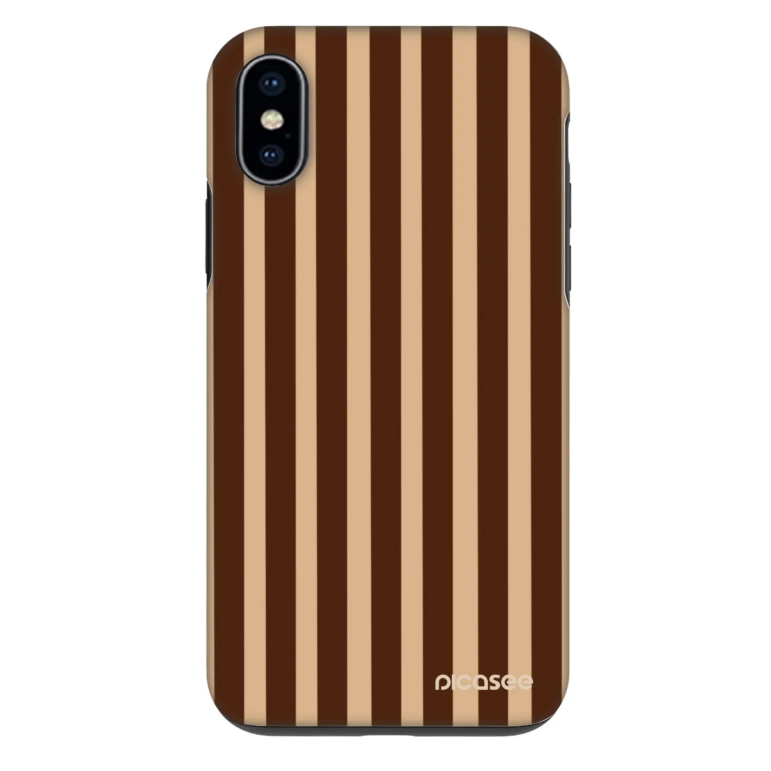 Picasee Fashion Case za Apple iPhone X/XS - Brown lines