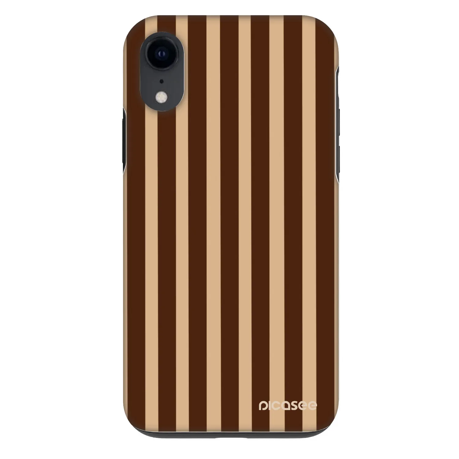 Picasee Fashion Case za Apple iPhone XR - Brown lines