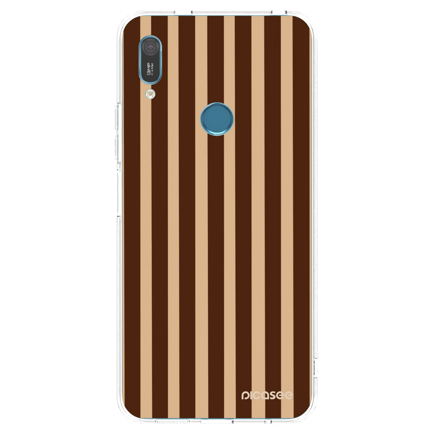 Picasee silikonski prozorni ovitek za Huawei Y6 2019 - Brown lines