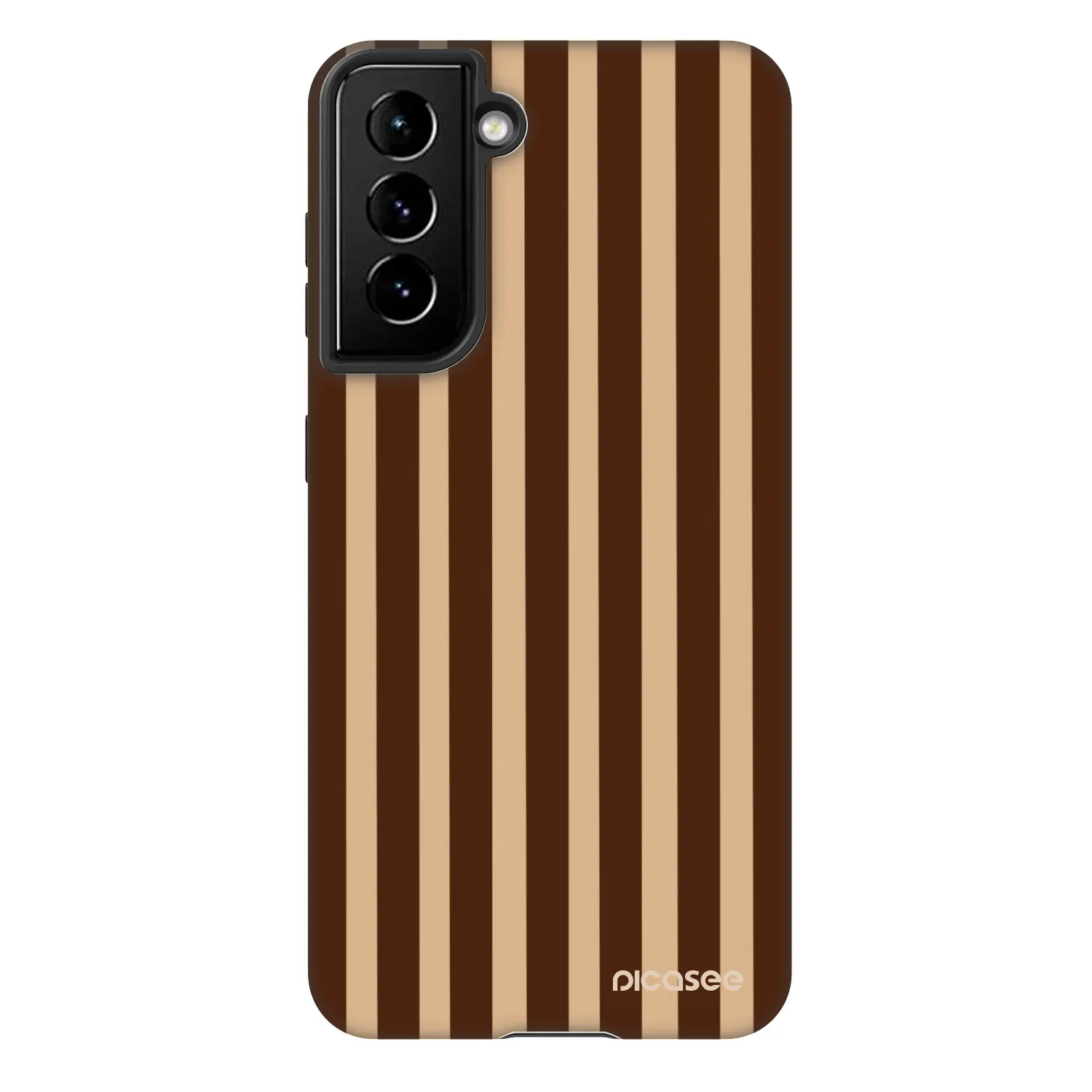 Picasee Fashion Case za Samsung Galaxy S21 5G G991B - Brown lines