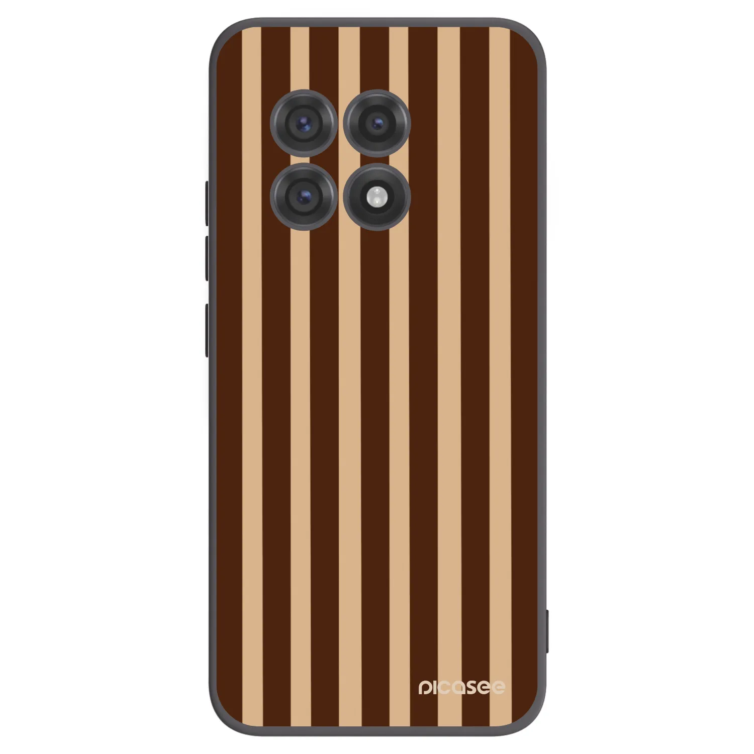 Picasee silikonski črni ovitek za OnePlus 13R 5G - Brown lines