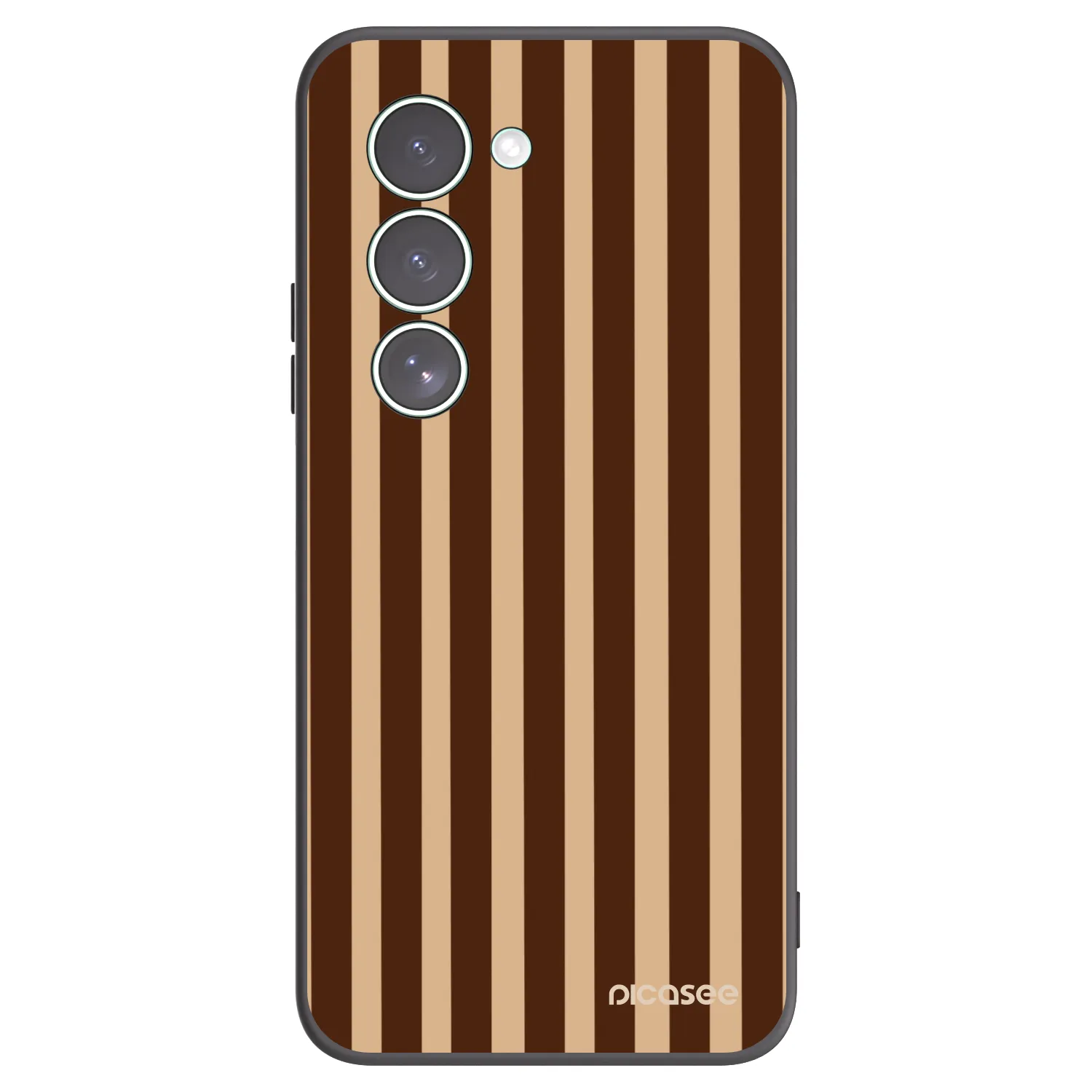Picasee silikonski črni ovitek za Xiaomi Redmi 15 5G - Brown lines