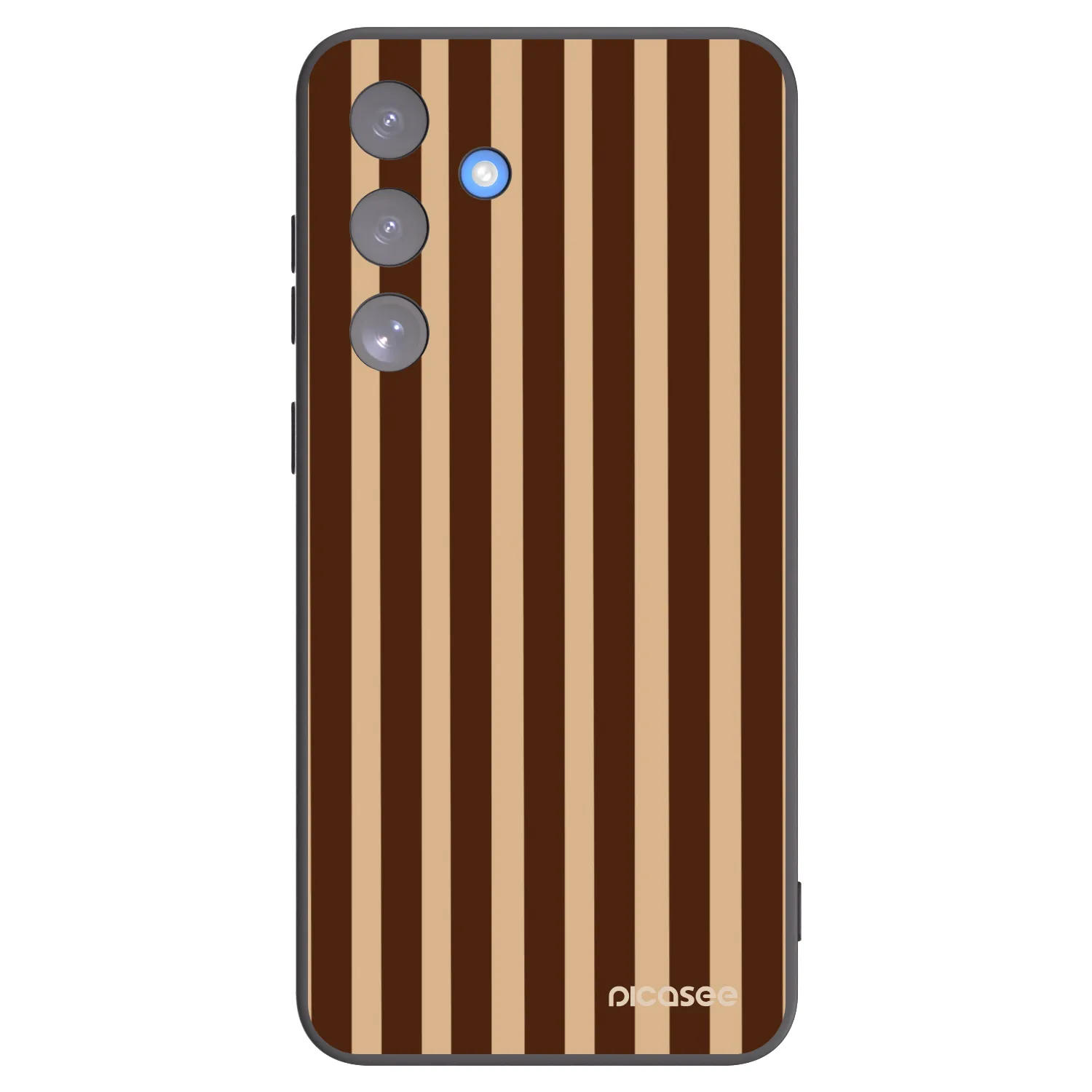 Picasee silikonski črni ovitek za Samsung Galaxy S25 FE 5G - Brown lines