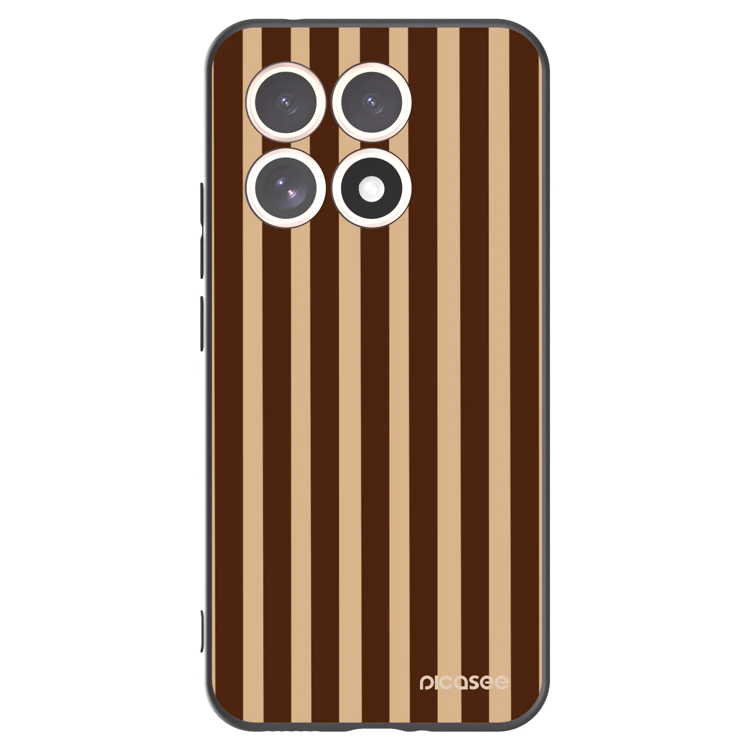 Picasee silikonski črni ovitek za Xiaomi 15T - Brown lines
