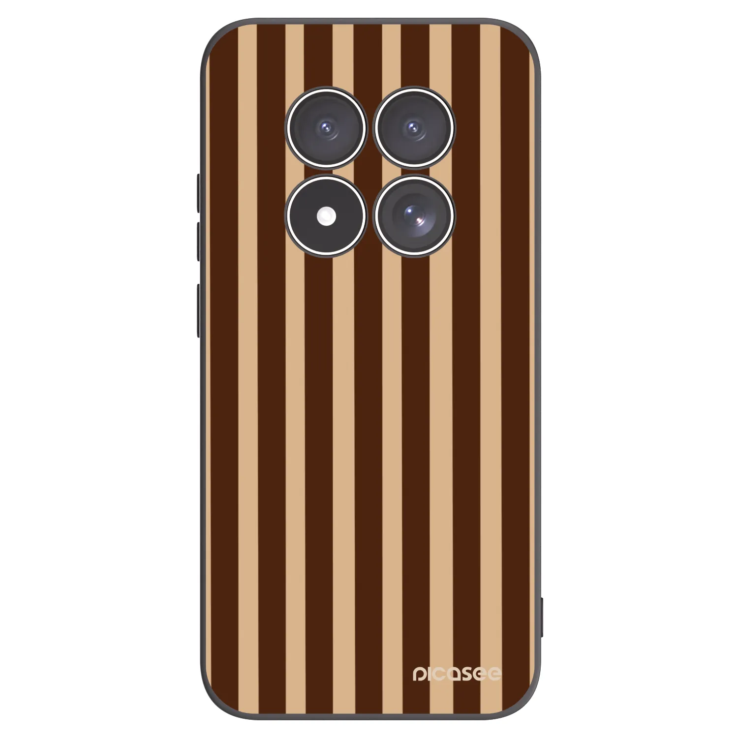 Picasee silikonski črni ovitek za Xiaomi Redmi Note 15 Pro 5G - Brown lines