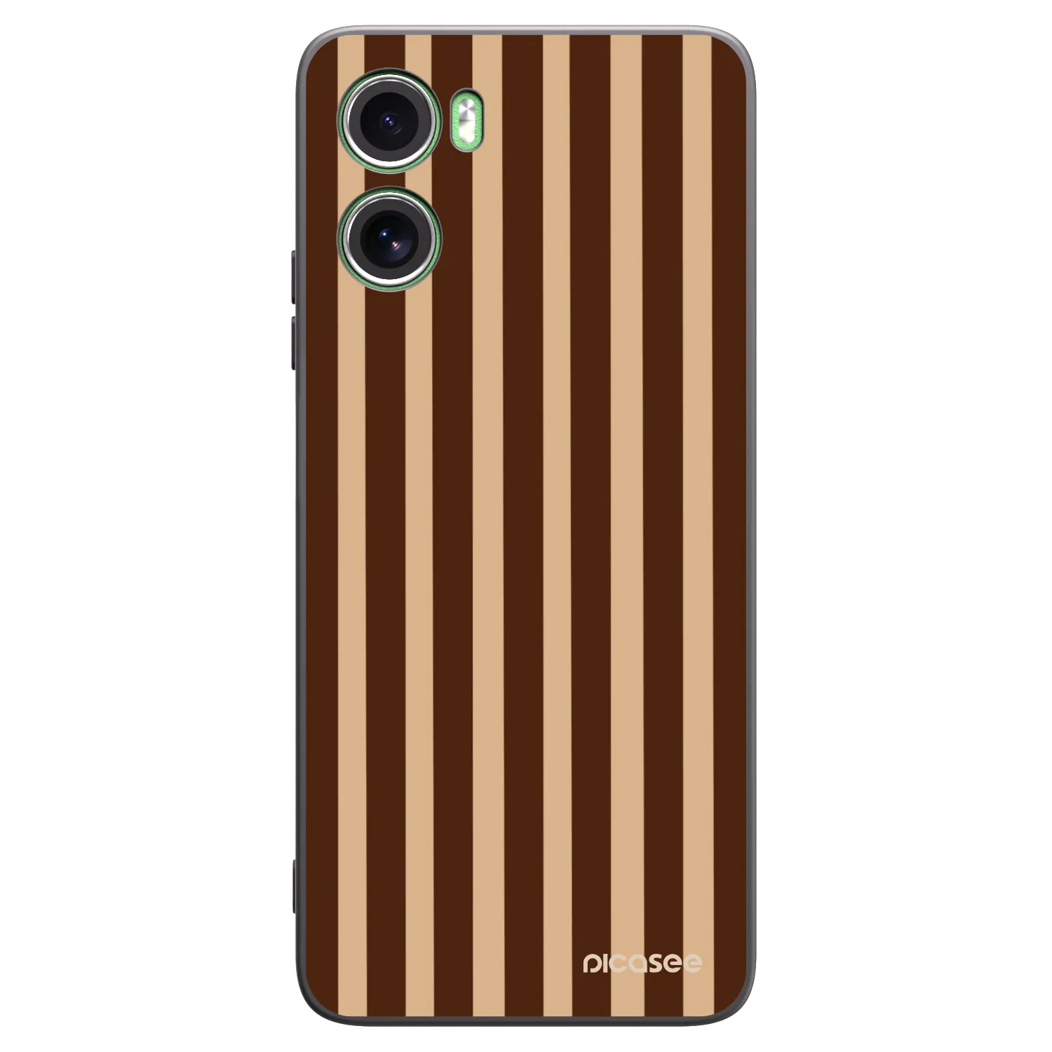Picasee silikonski črni ovitek za Motorola Moto G06 - Brown lines