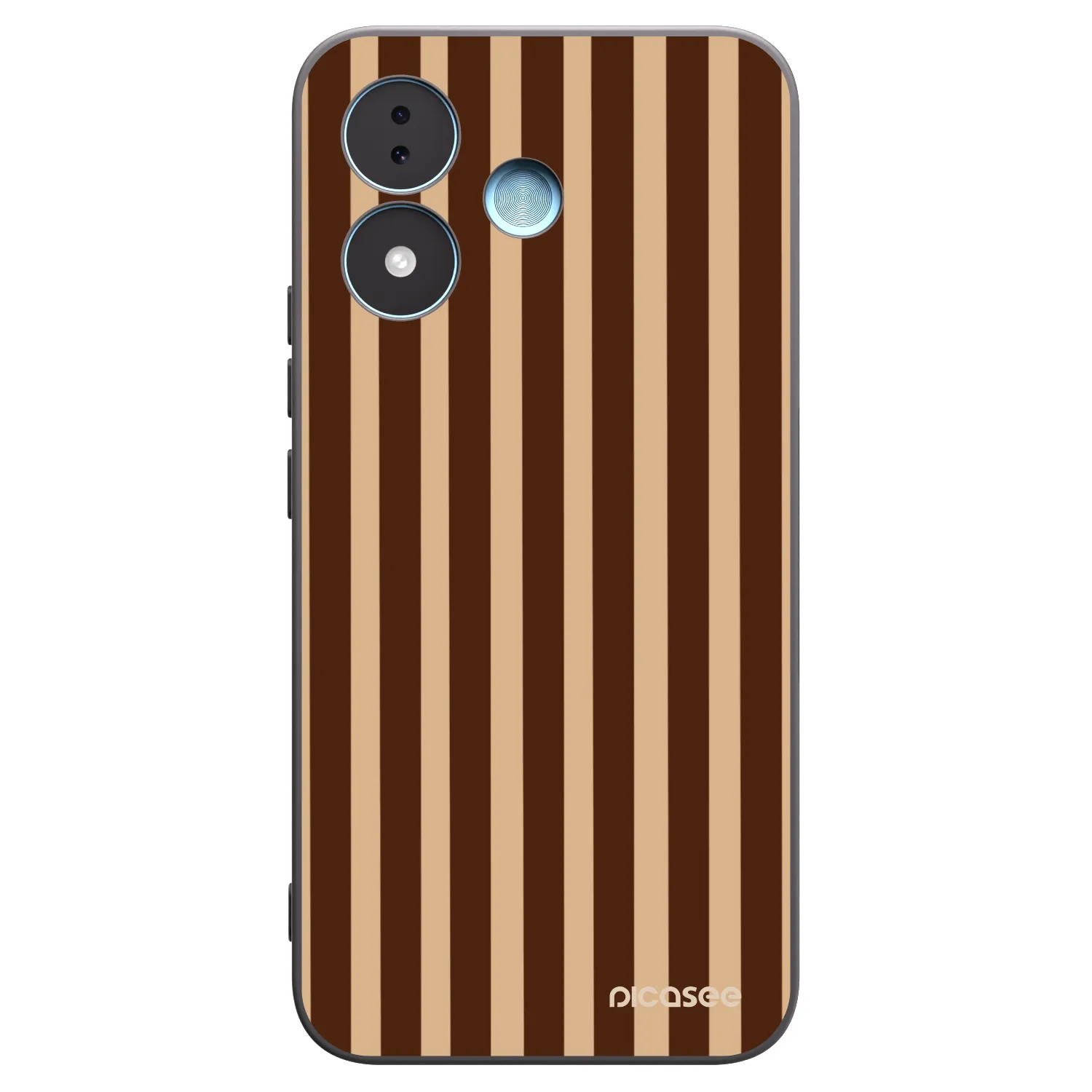Picasee silikonski črni ovitek za Xiaomi Redmi Note 17 5G - Brown lines