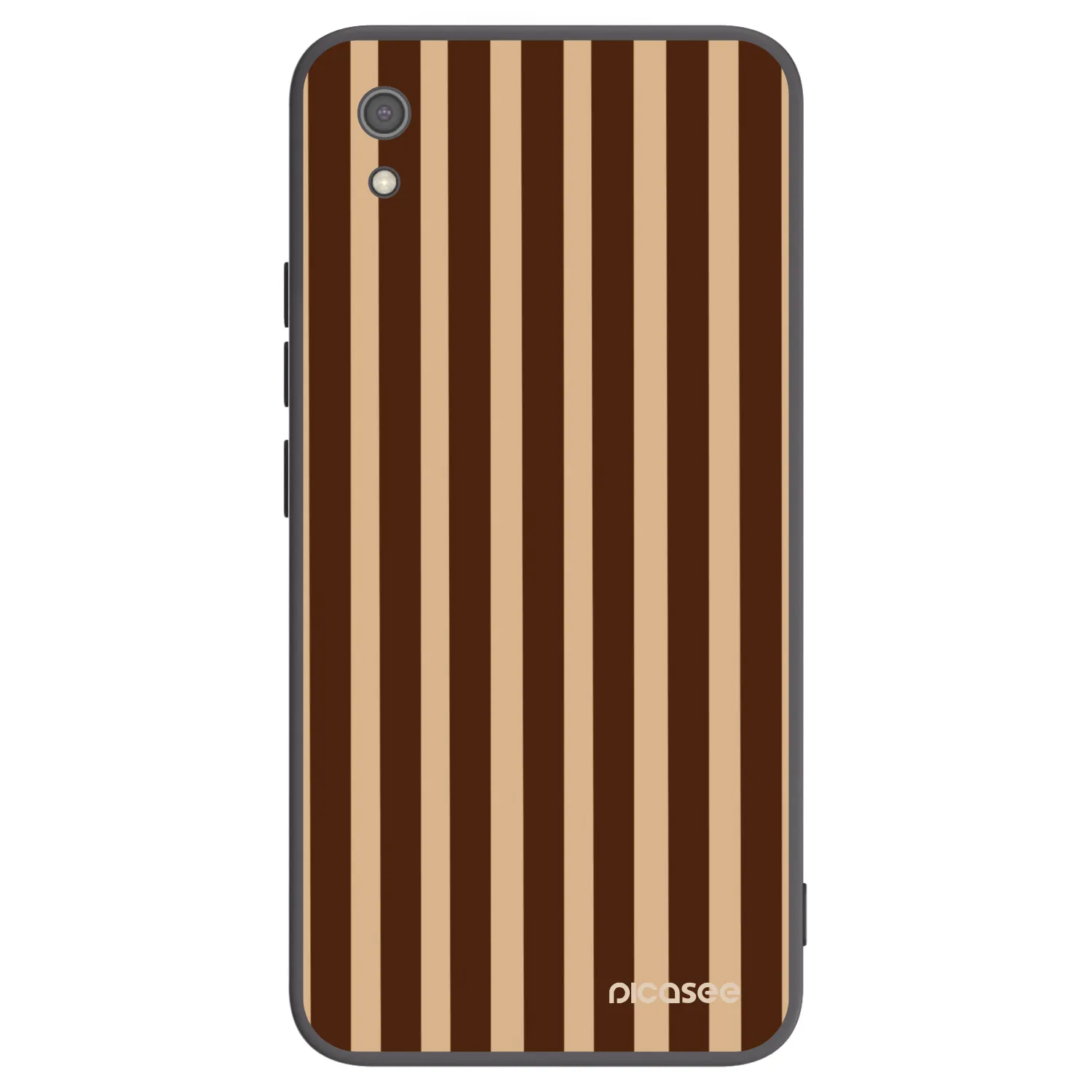 Picasee silikonski črni ovitek za Xiaomi Redmi 7A - Brown lines