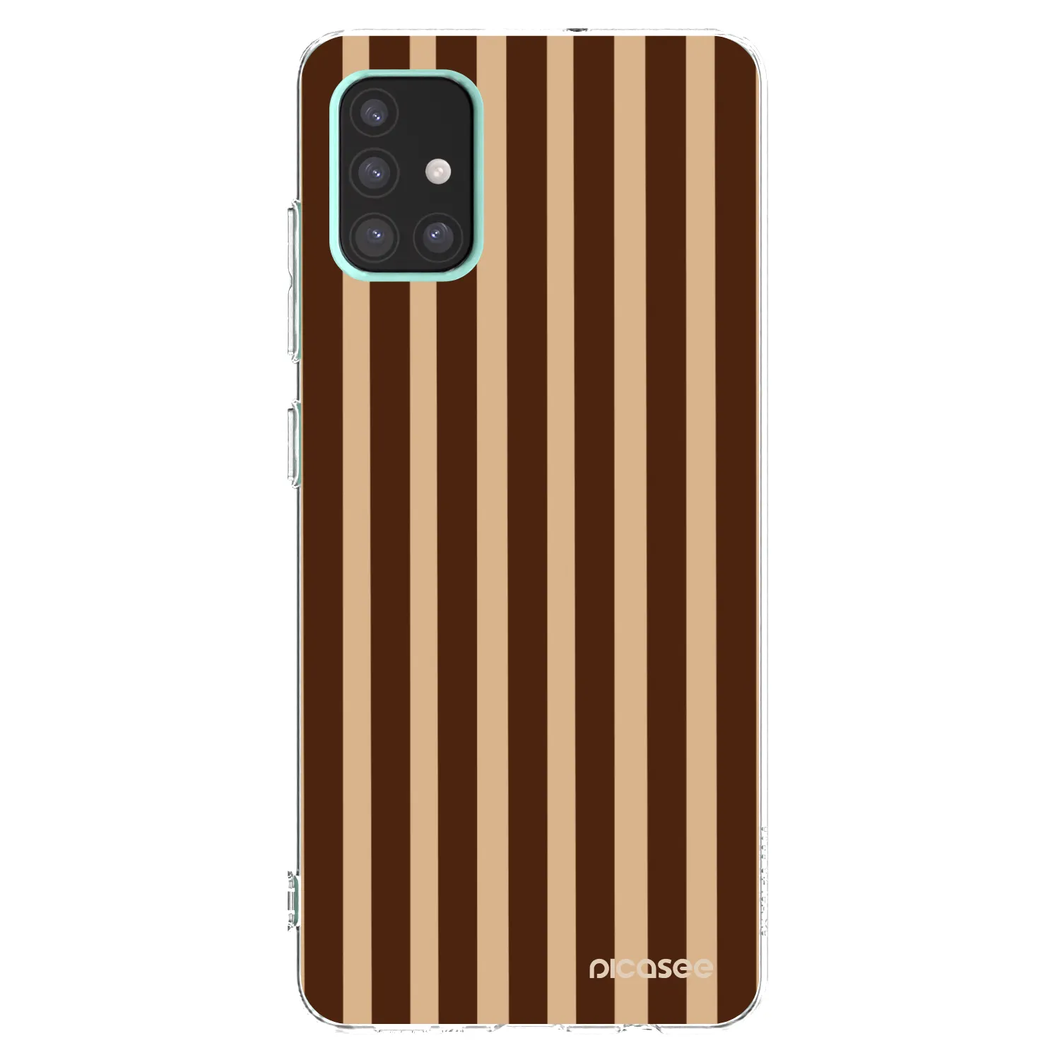 Picasee silikonski prozorni ovitek za Samsung Galaxy A51 A515F - Brown lines