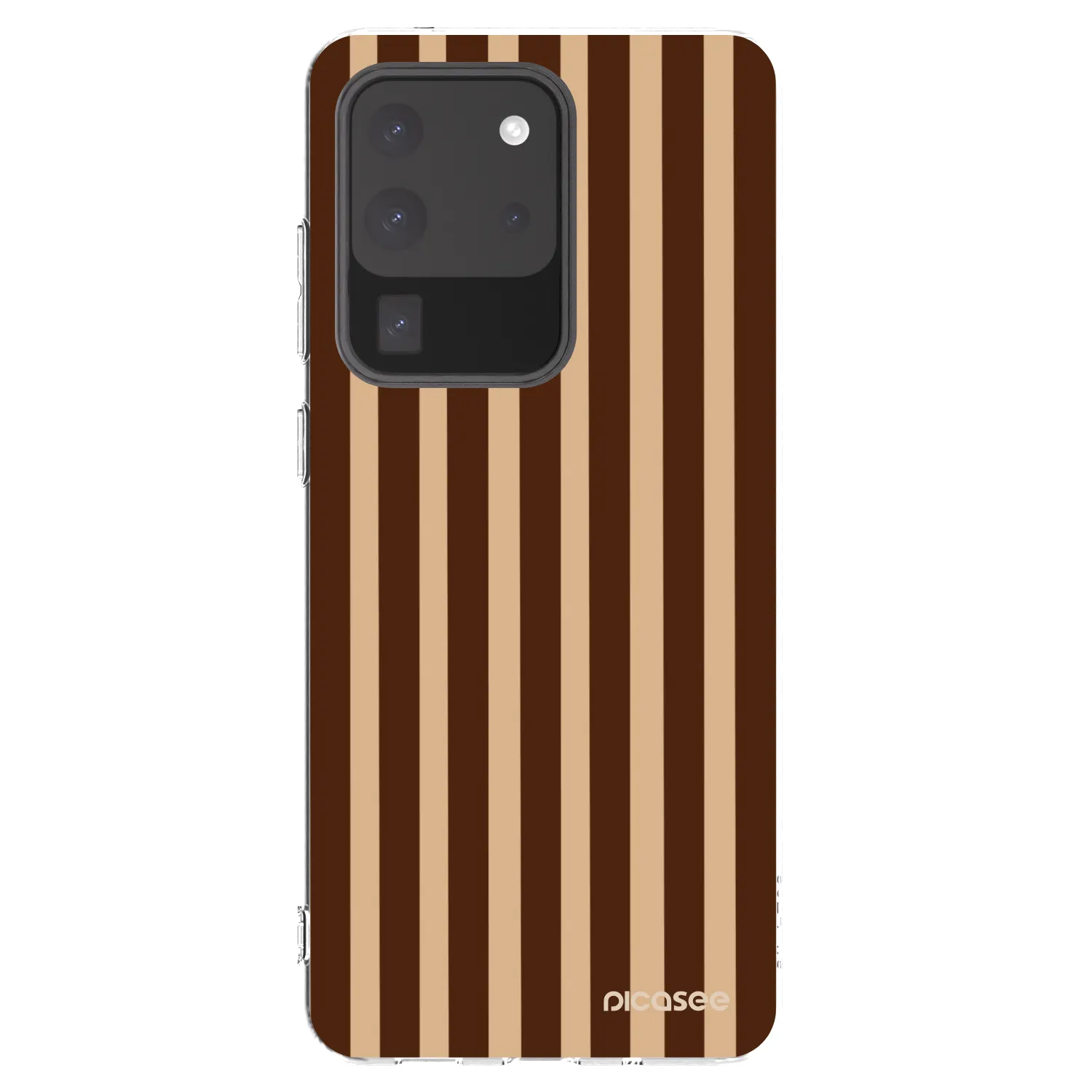 Picasee silikonski prozorni ovitek za Samsung Galaxy S20 Ultra 5G G988F - Brown lines