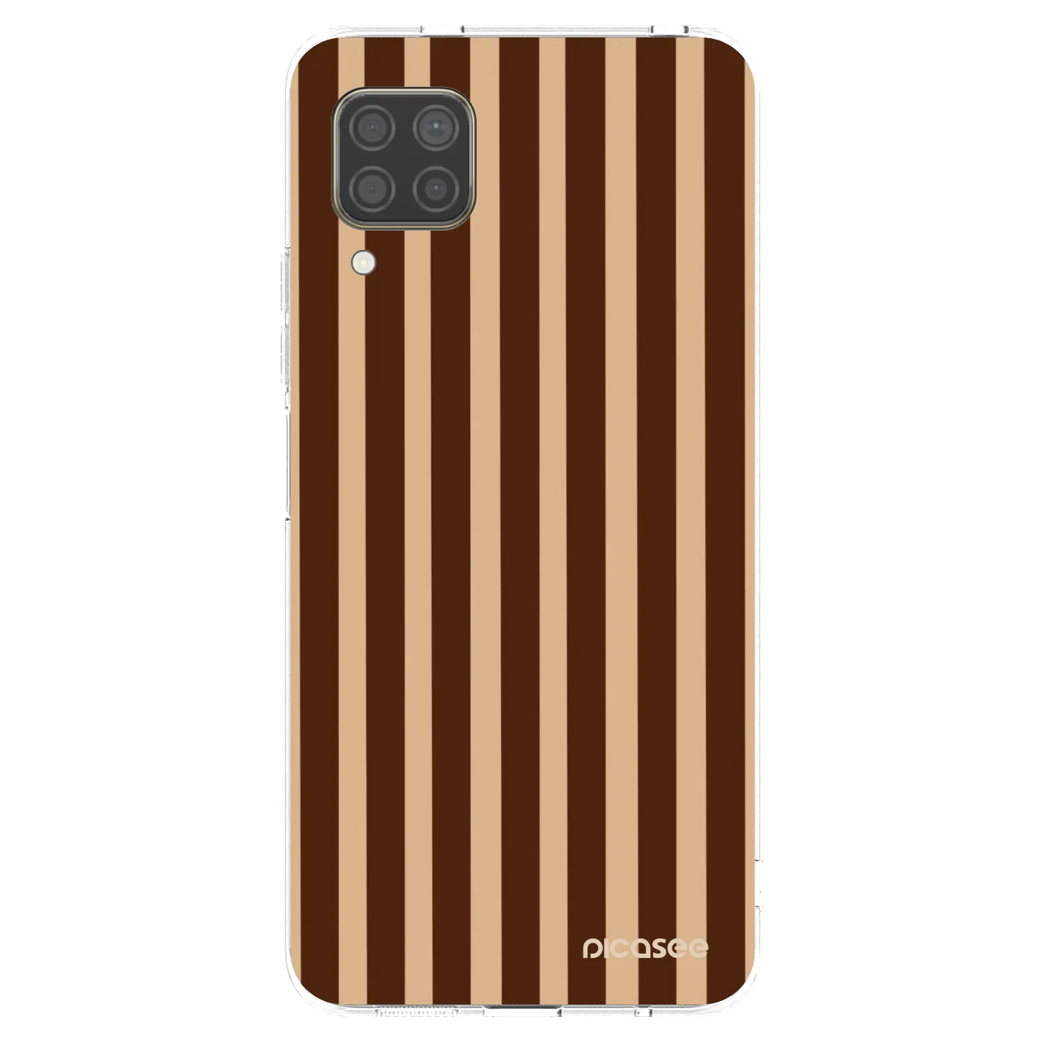 Picasee silikonski prozorni ovitek za Huawei P40 Lite - Brown lines