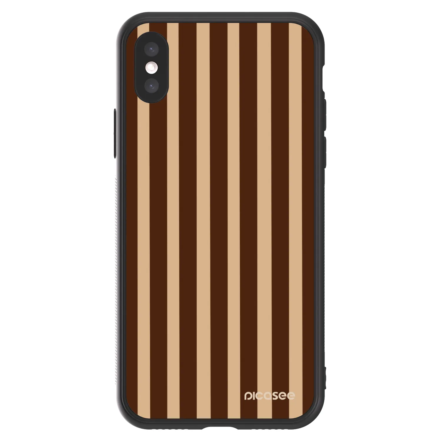 Picasee ULTIMATE CASE za Apple iPhone X/XS - Brown lines