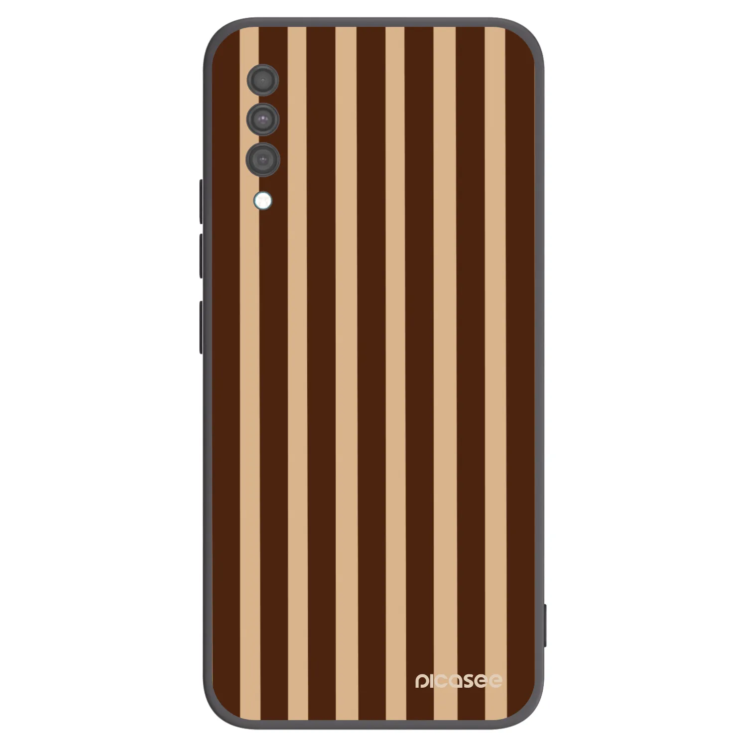 Picasee silikonski črni ovitek za Samsung Galaxy A30s A307F - Brown lines