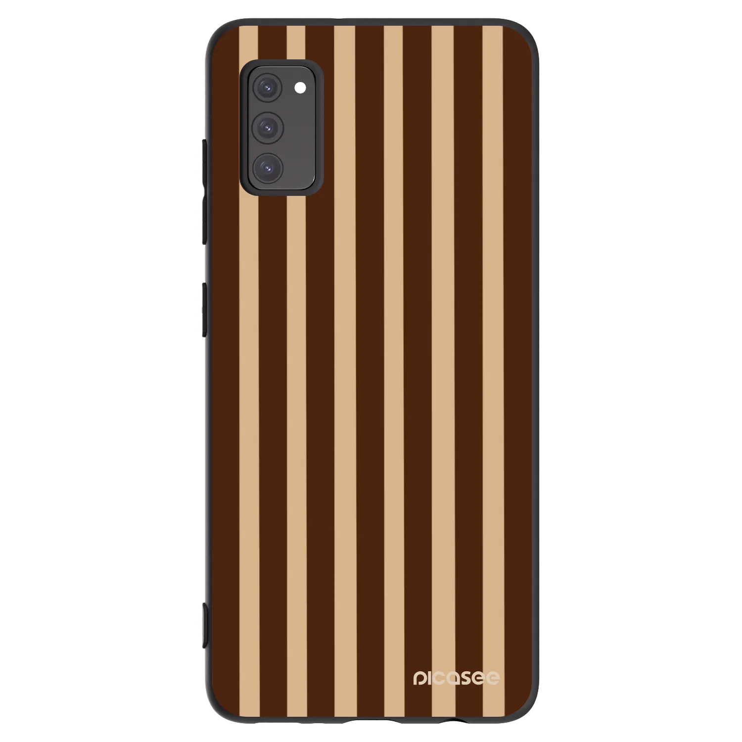 Picasee silikonski črni ovitek za Samsung Galaxy A41 A415F - Brown lines