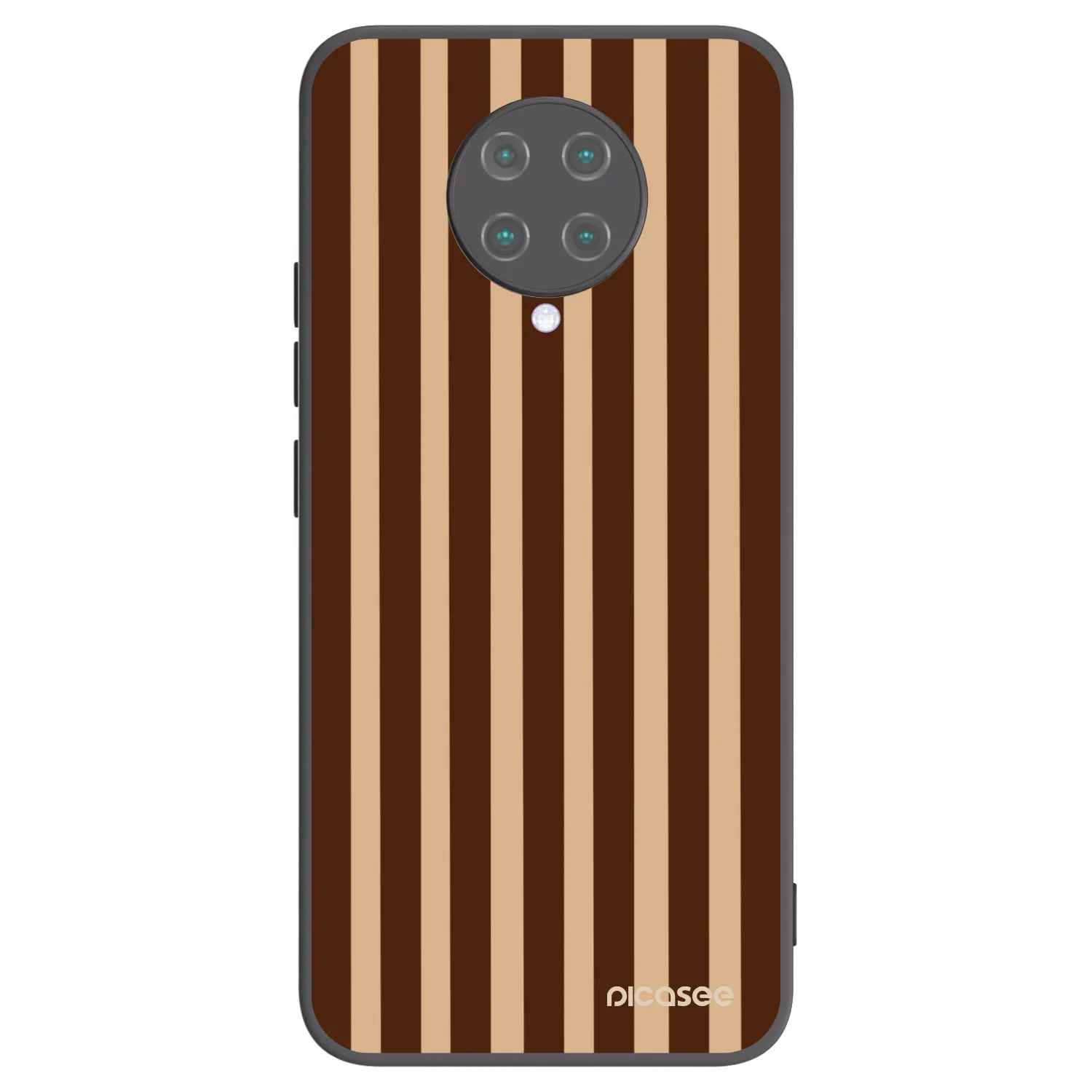 Picasee silikonski črni ovitek za Xiaomi Poco F2 Pro - Brown lines