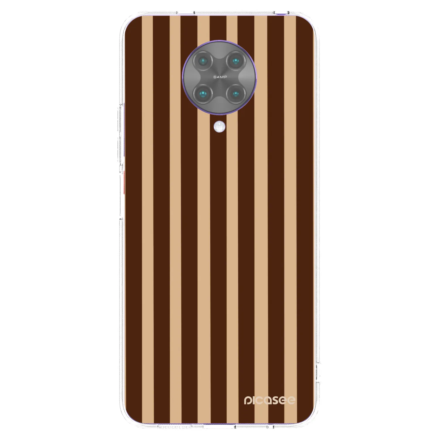 Picasee silikonski prozorni ovitek za Xiaomi Poco F2 Pro - Brown lines