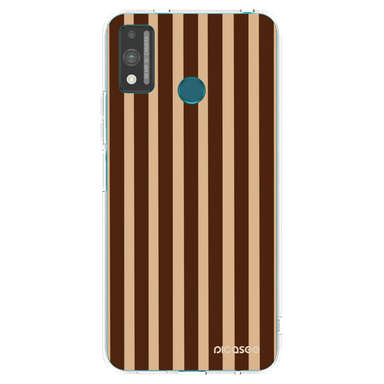 Picasee silikonski prozorni ovitek za Honor 9X Lite - Brown lines