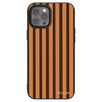 Picasee silikonski črni ovitek za Apple iPhone 12 Pro Max - Caramel lines
