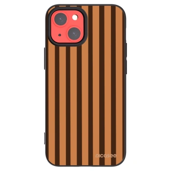 Picasee silikonski črni ovitek za Apple iPhone 13 mini - Caramel lines