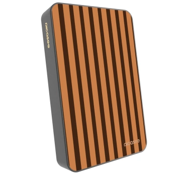 Picasee Prenosna baterija z MagSafe 10 000 mAh Siva - Caramel lines