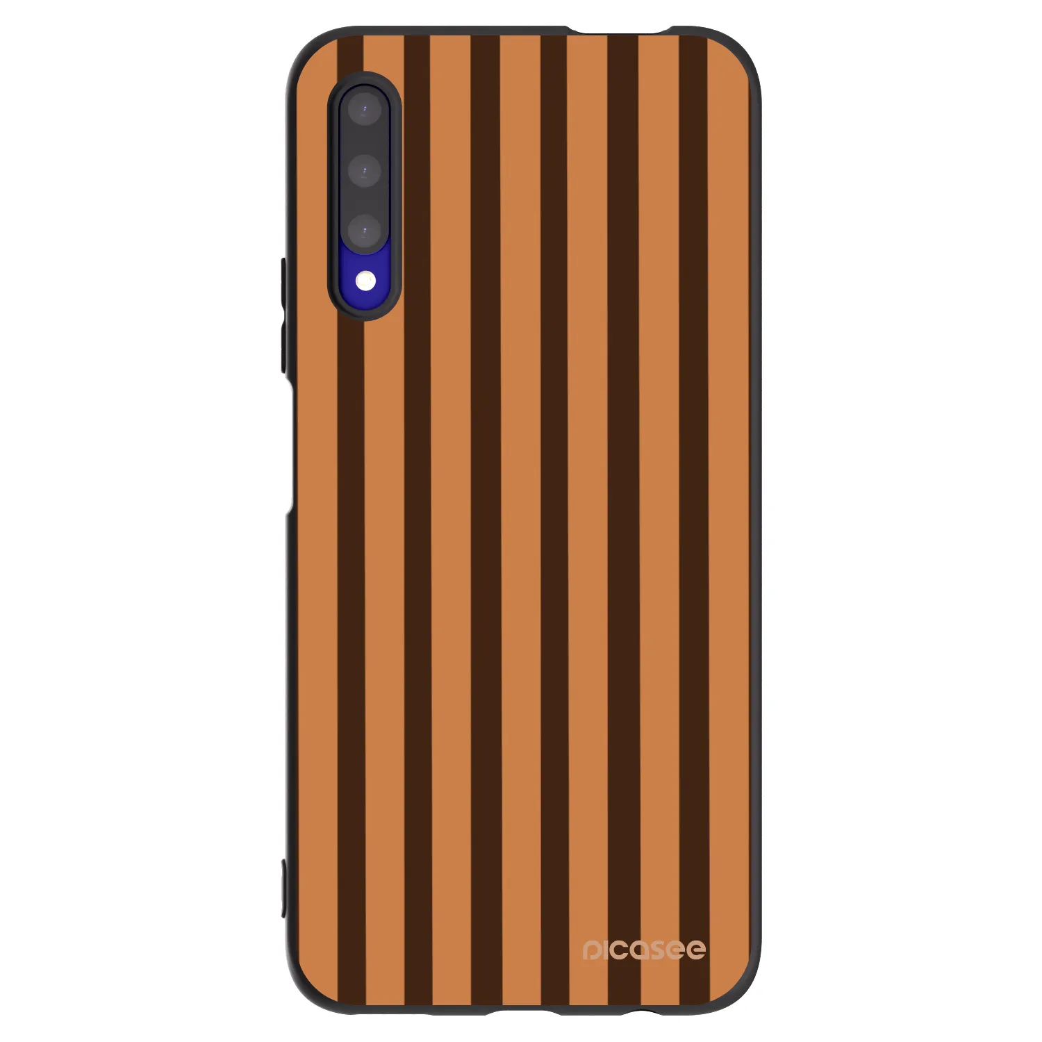 Picasee silikonski črni ovitek za Honor 9X Pro - Caramel lines