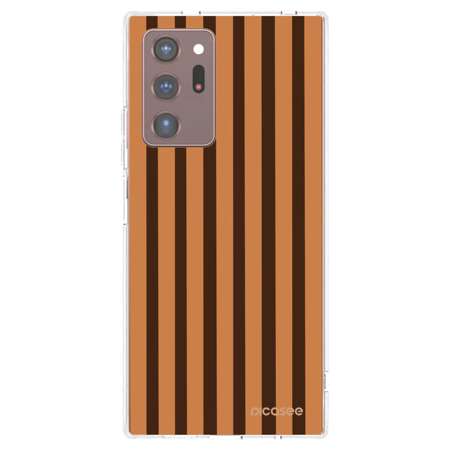 Picasee silikonski prozorni ovitek za Samsung Galaxy Note 20 Ultra - Caramel lines