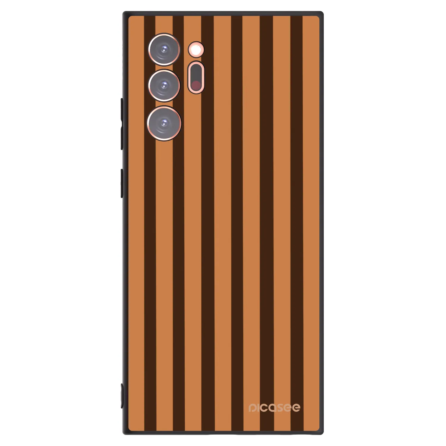 Picasee silikonski črni ovitek za Samsung Galaxy Note 20 Ultra - Caramel lines