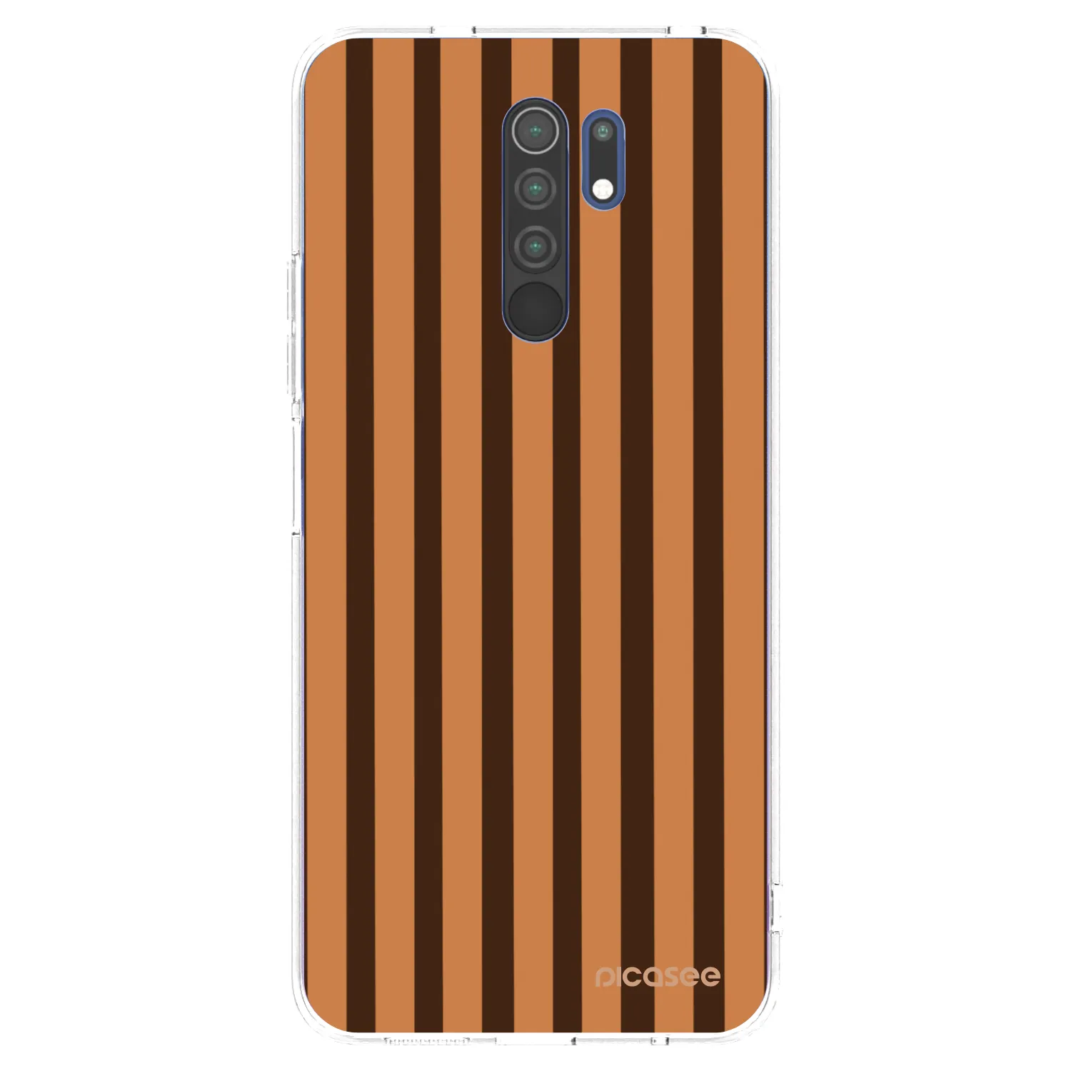 Picasee silikonski prozorni ovitek za Xiaomi Redmi 9 - Caramel lines