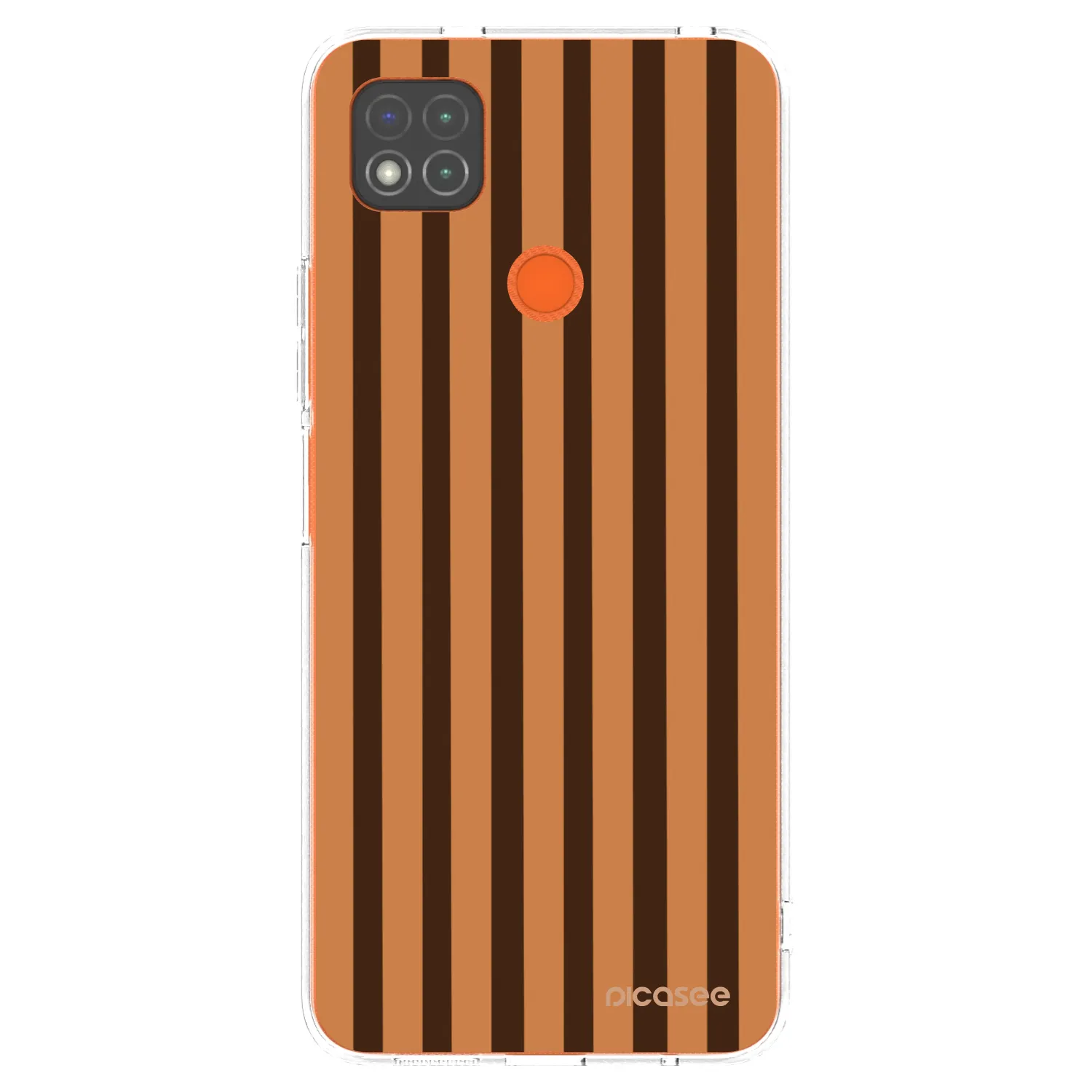 Picasee silikonski prozorni ovitek za Xiaomi Redmi 9C - Caramel lines