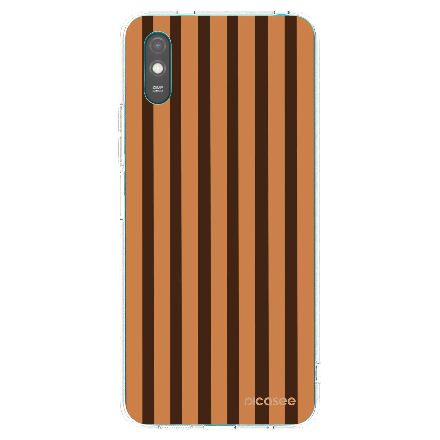 Picasee silikonski prozorni ovitek za Xiaomi Redmi 9A - Caramel lines