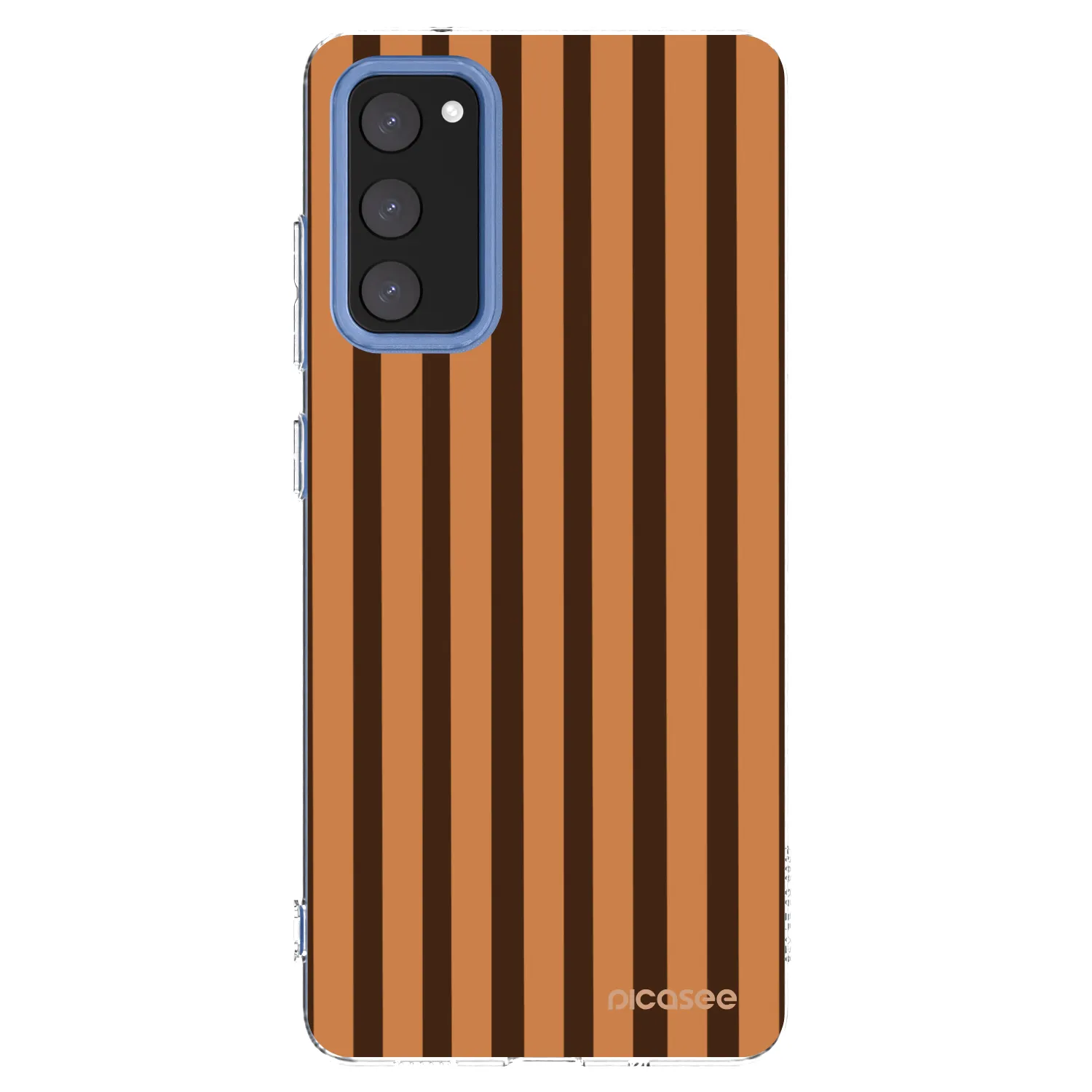 Picasee silikonski prozorni ovitek za Samsung Galaxy S20 FE - Caramel lines