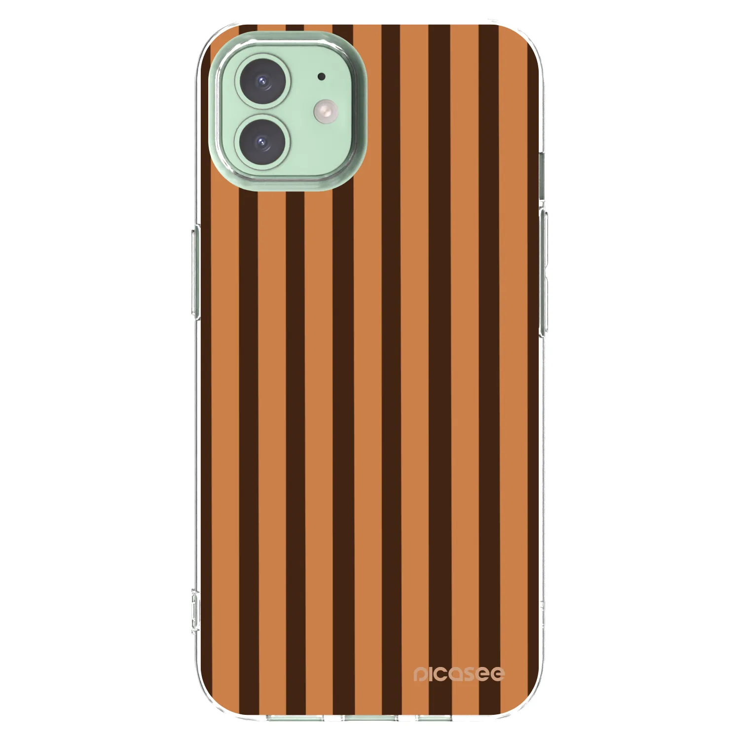 Picasee silikonski prozorni ovitek za Apple iPhone 12 - Caramel lines