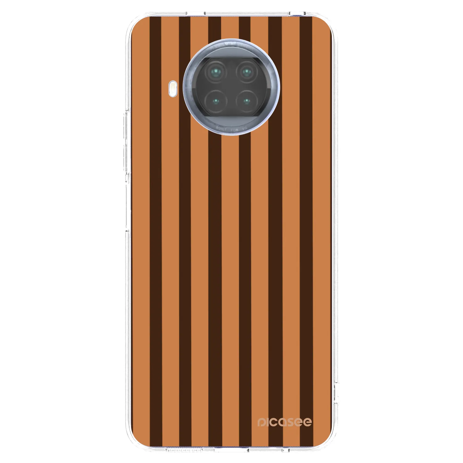 Picasee silikonski prozorni ovitek za Xiaomi Mi 10T Lite - Caramel lines