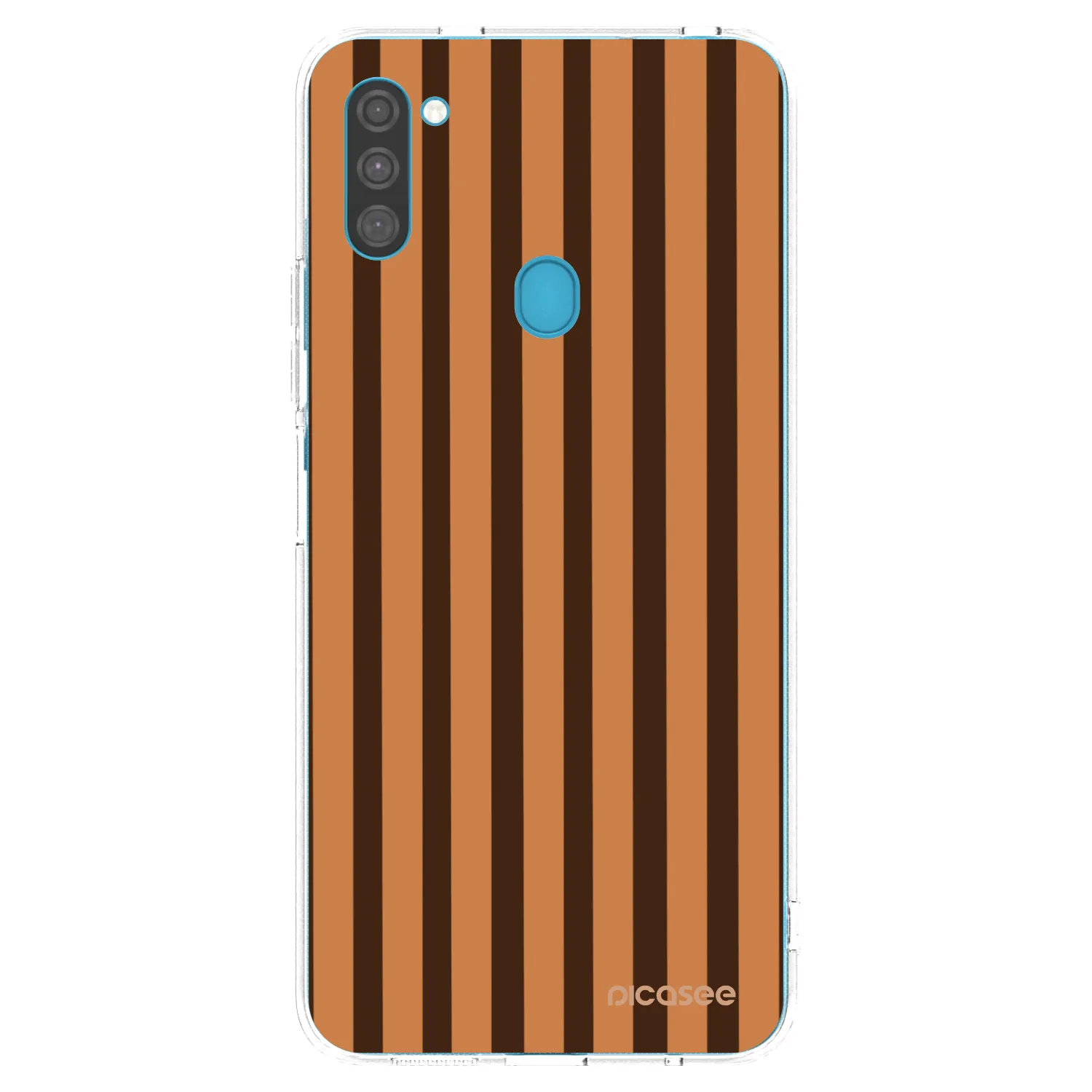 Picasee silikonski prozorni ovitek za Samsung Galaxy M11 - Caramel lines