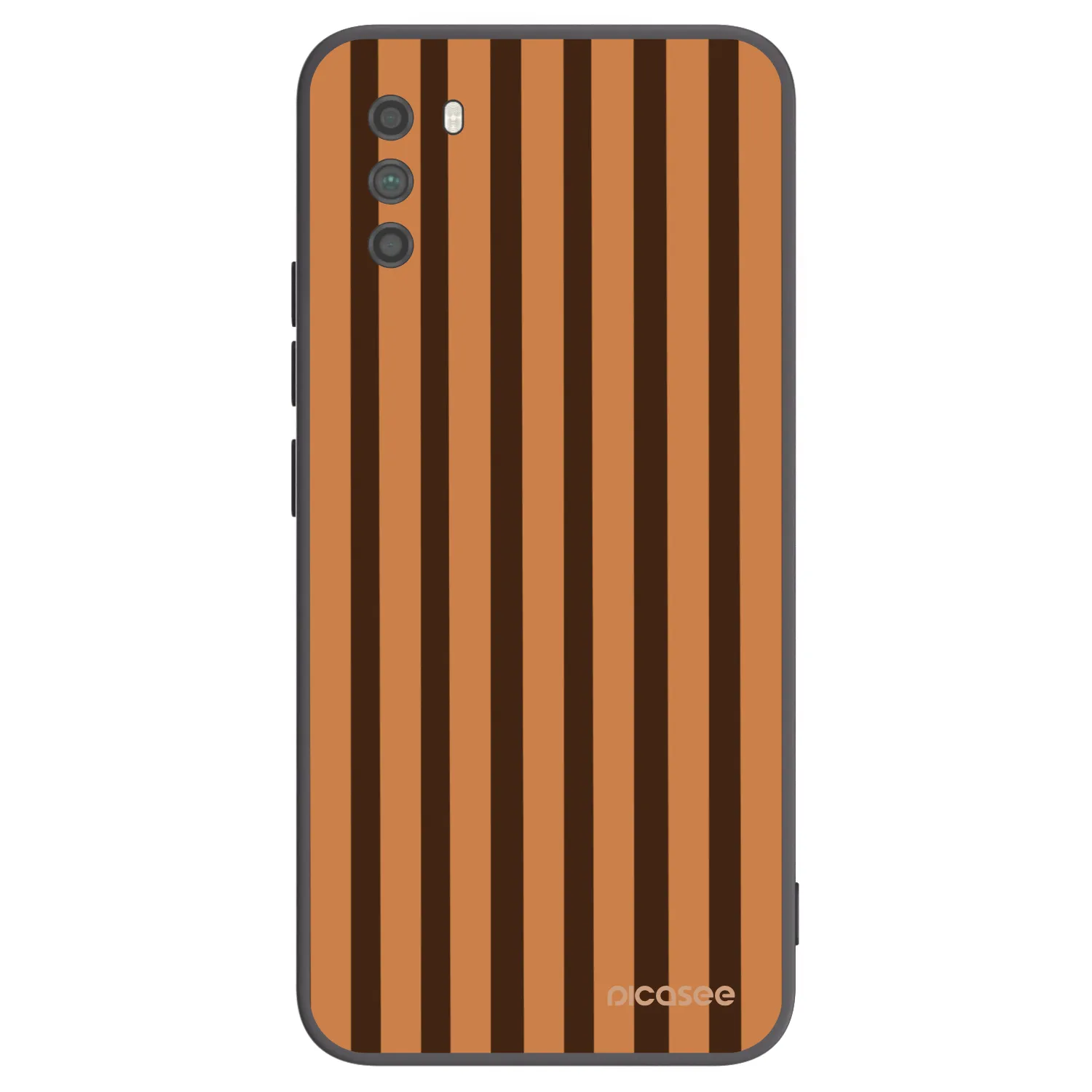 Picasee silikonski črni ovitek za Xiaomi Poco M3 - Caramel lines