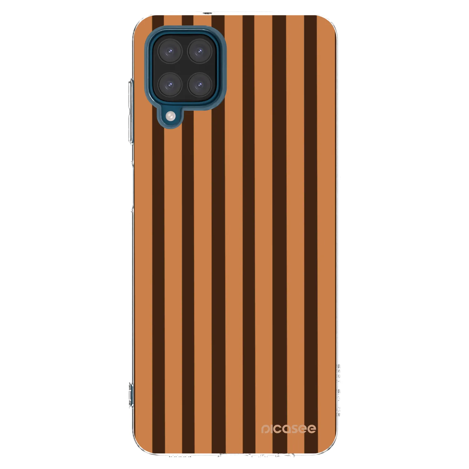 Picasee silikonski prozorni ovitek za Samsung Galaxy A12 A125F - Caramel lines